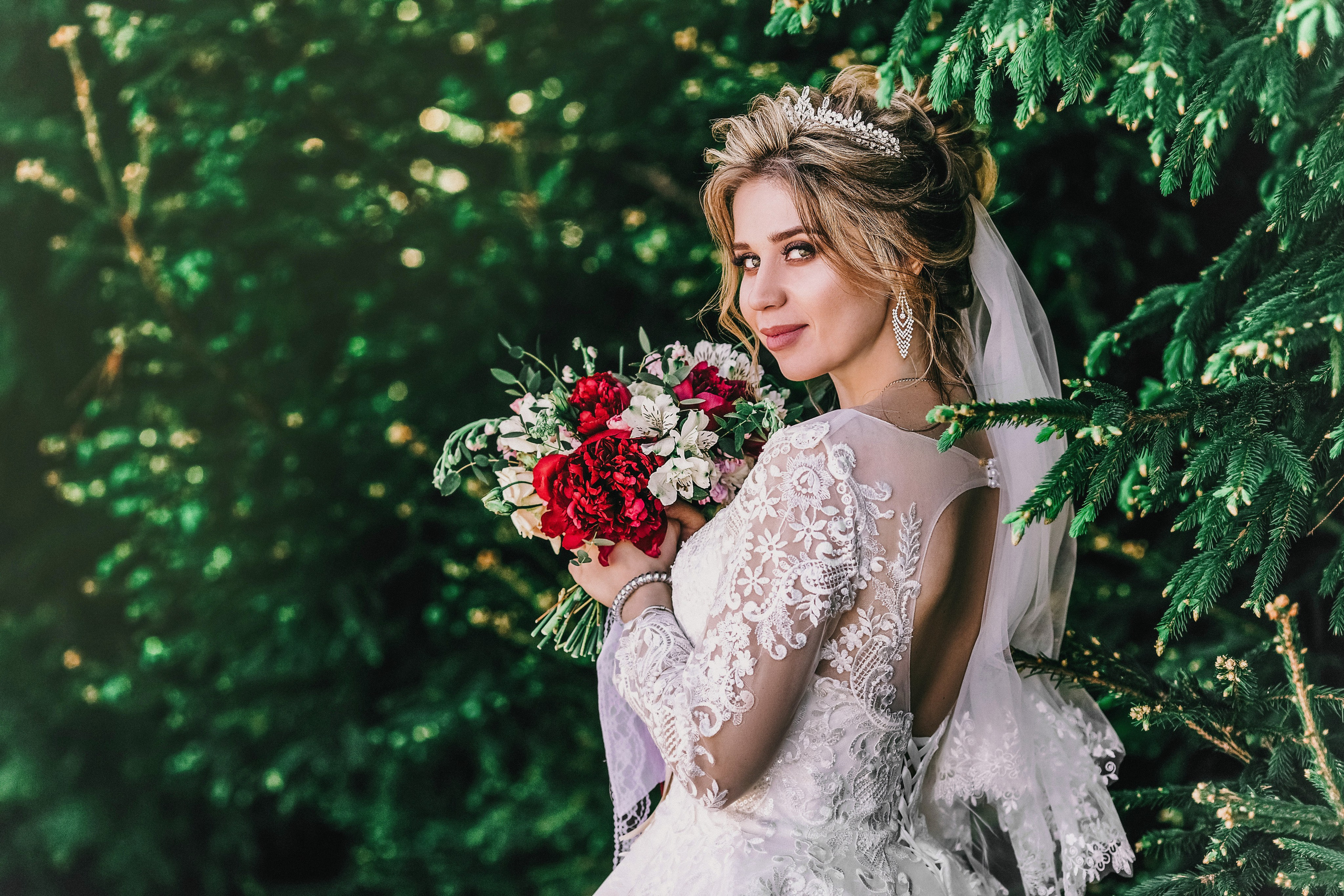 Макияж и прическа для невесты