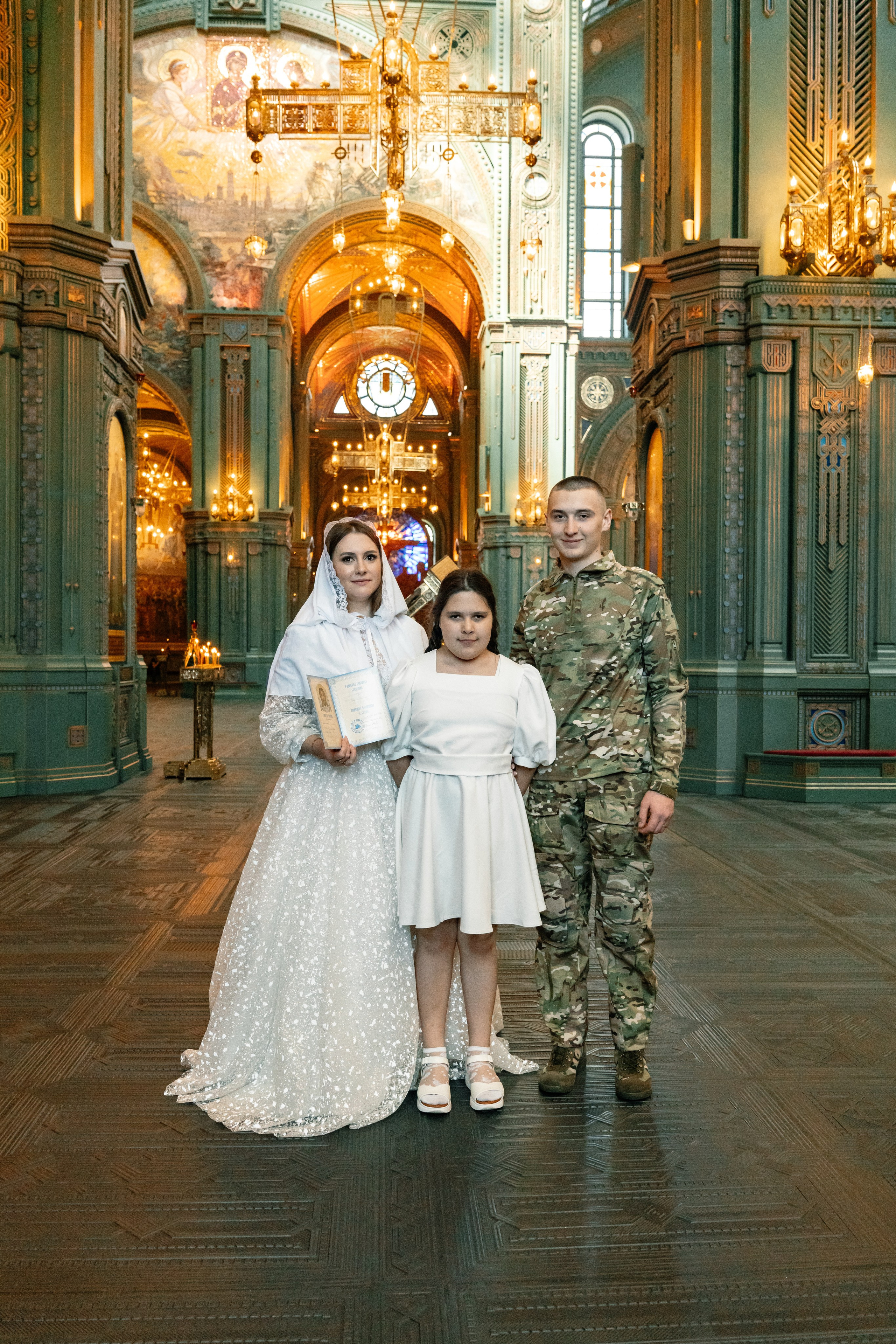 Венчание в Главном храме вооруженных сил (Патриот). Семейный фотограф Одинцово Москва Наталия Черенкова