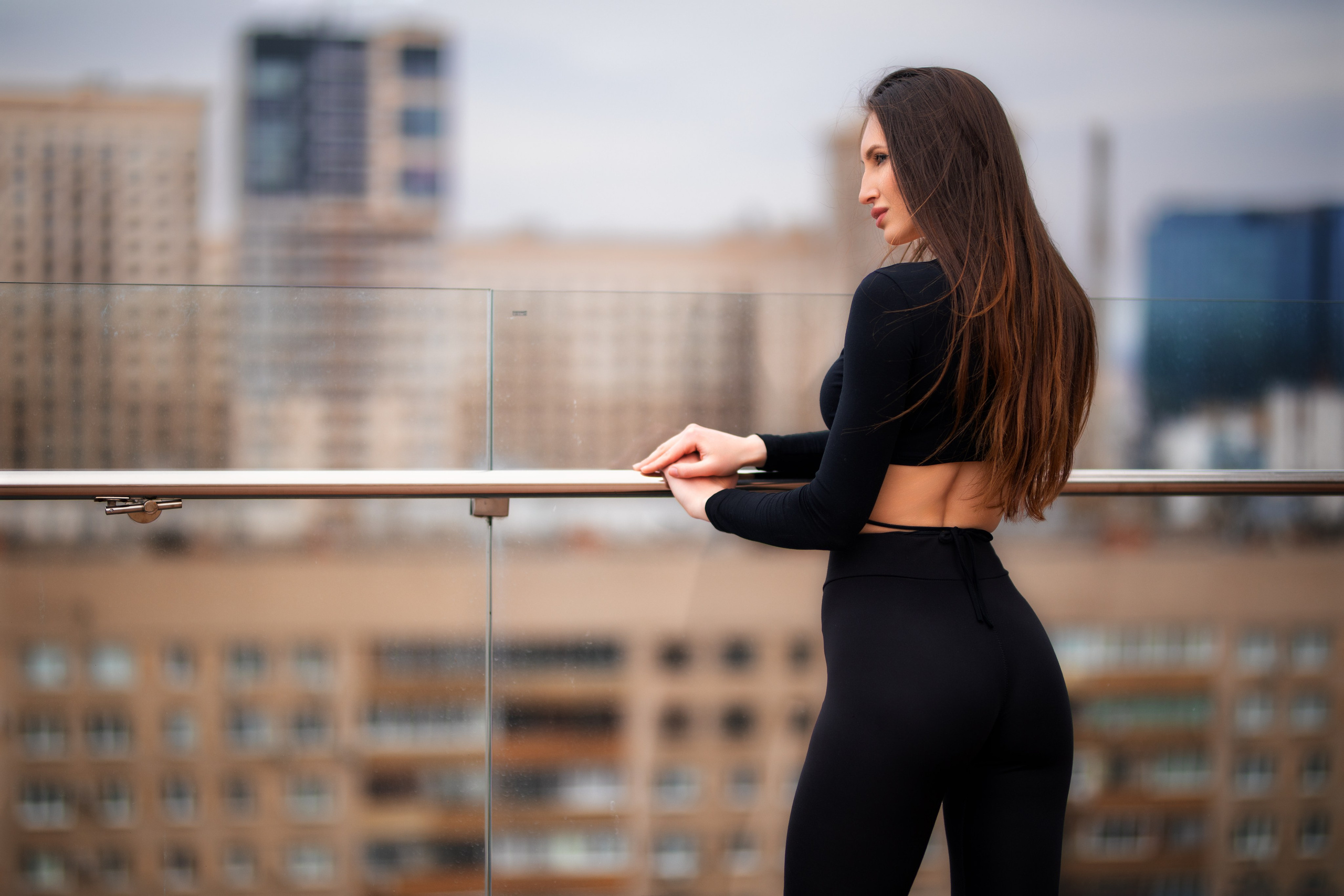 Фотосет с Викторией на крыше бизнес-центра в формате для «себя»