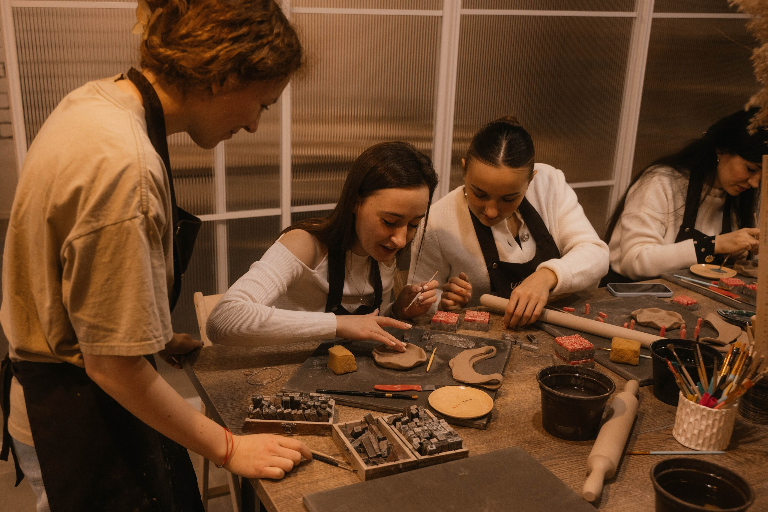 День рождения в гончарной мастерской. Свадебный, семейный фотограф в Рязани Лена Брант