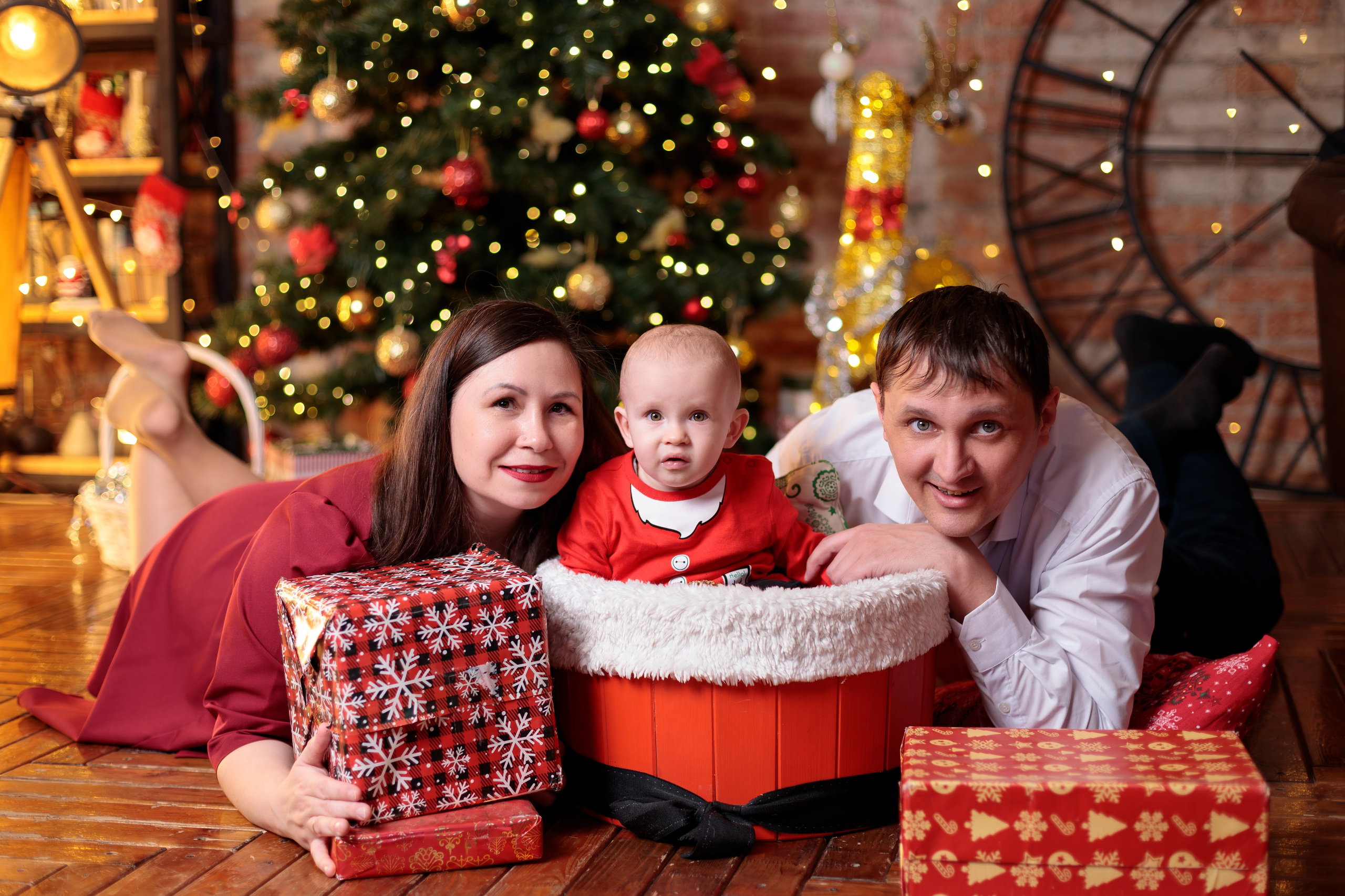 Новогодняя съёмка семьи Ларисы. Семейный Фотограф в Красноярске Крохалев Сергей