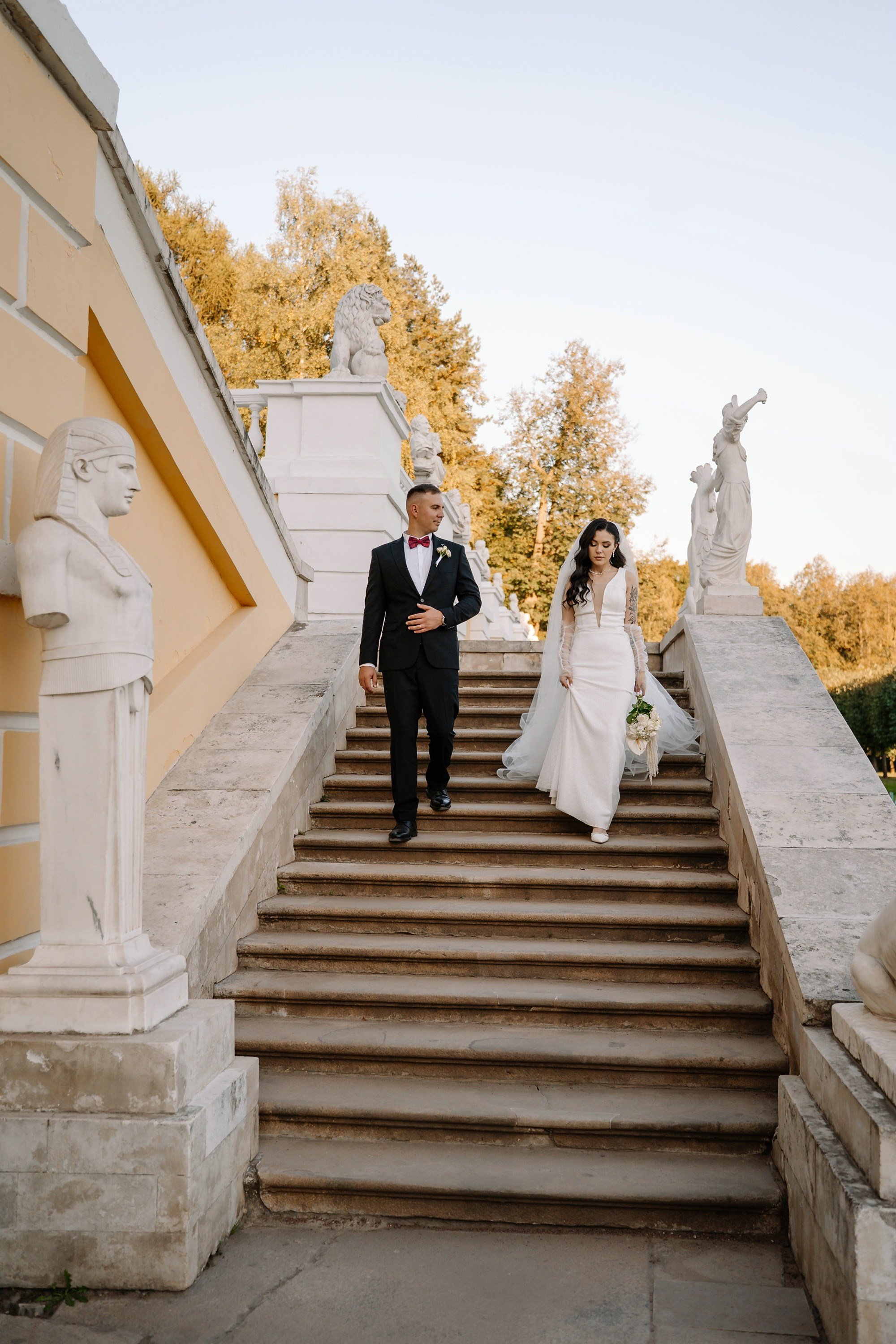 Свадьба в усадьбе Архангельское. Свадебный и семейный фотограф в Москве Светлана Зоткина
