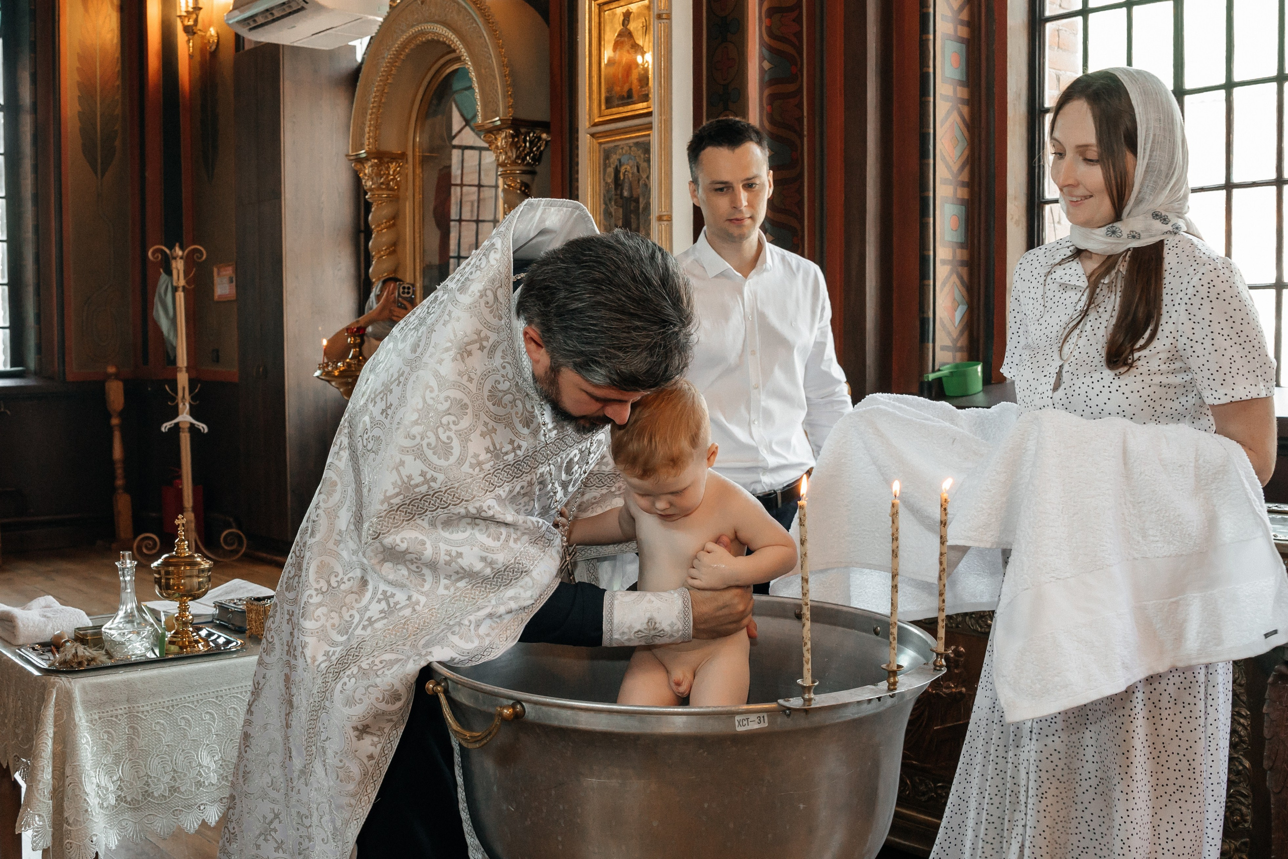 Крещение София и Сережа. Фотограф Краснодар