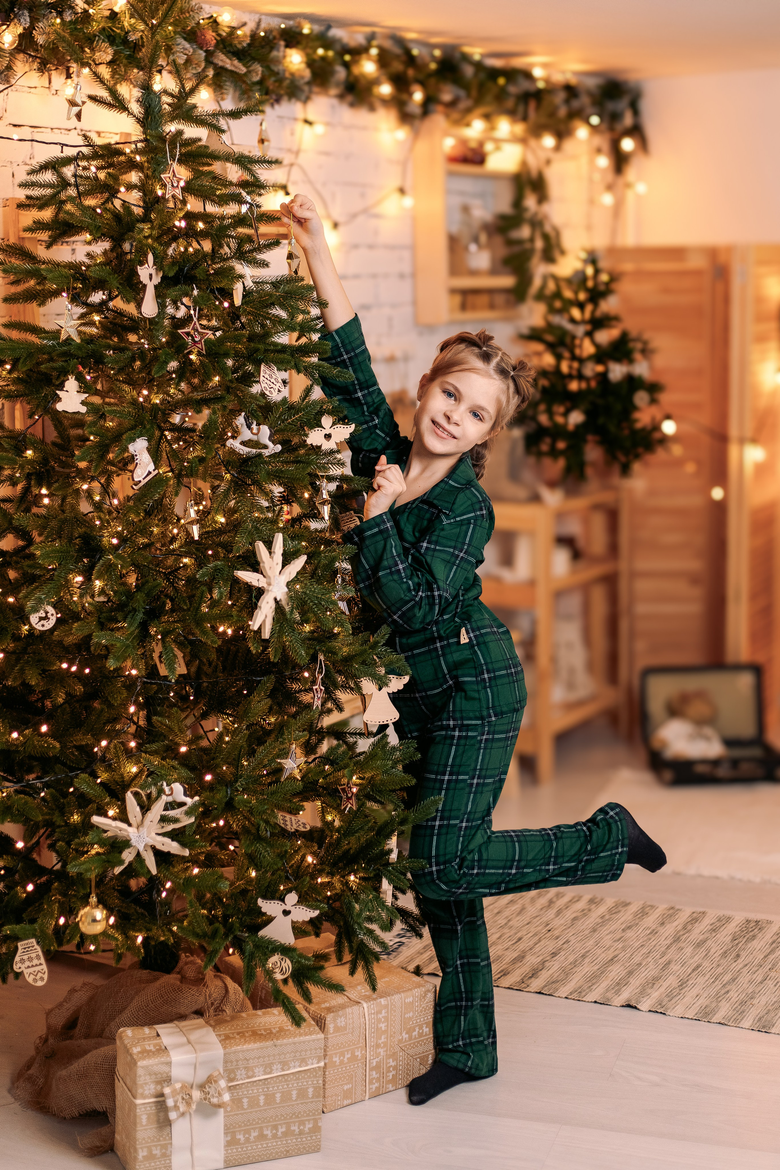 Новогодняя семейная фотосессия в студии OLFI. Фотограф в Санкт-Петербурге, Анна Скворцова