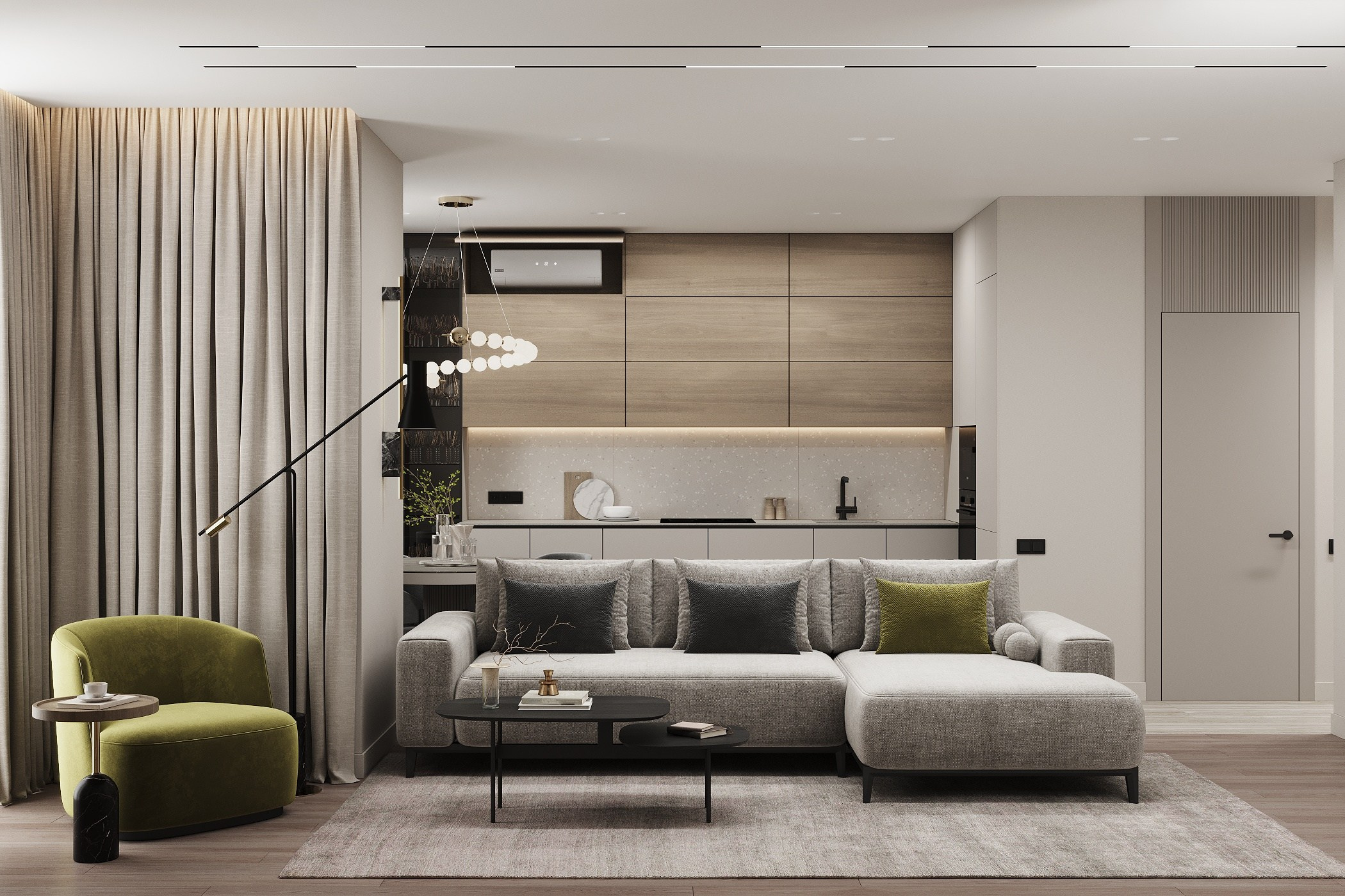 Appartment 70 sq m. Профессиональный дизайнер интерьера