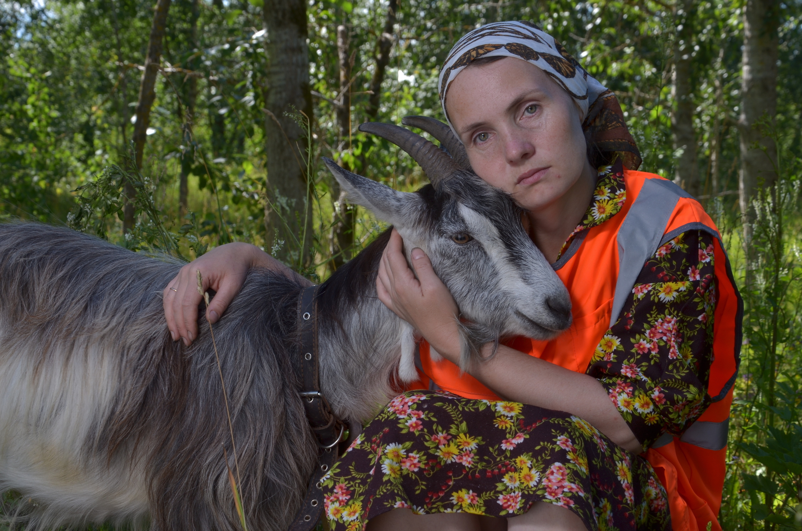 Там где раньше ходил паровоз, теперь выгуливают коз. Портретная, сюжетная фотография