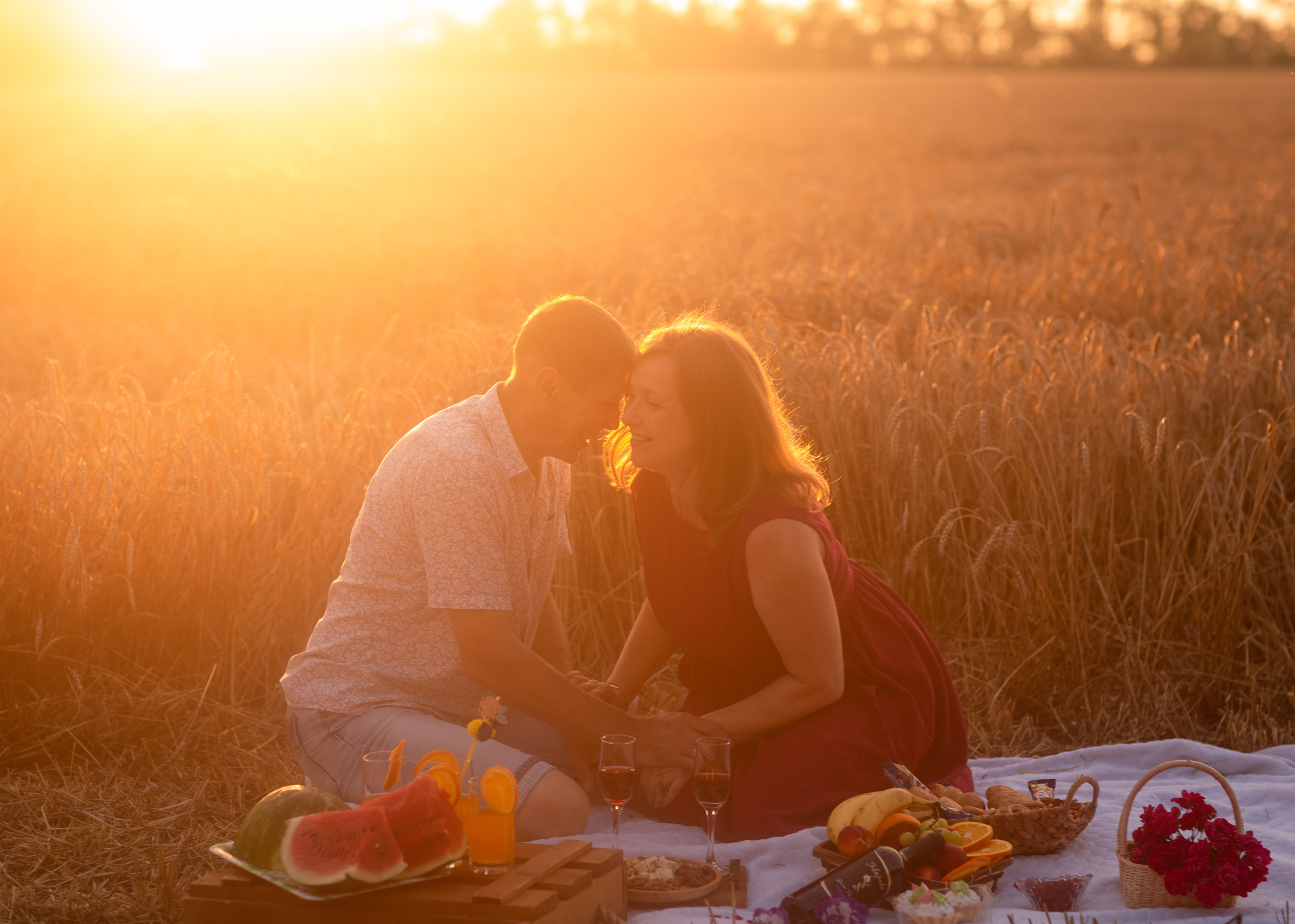 Закат в пшеничном поле. Фотограф в Приморско-Ахтарске Марьяна Чопко