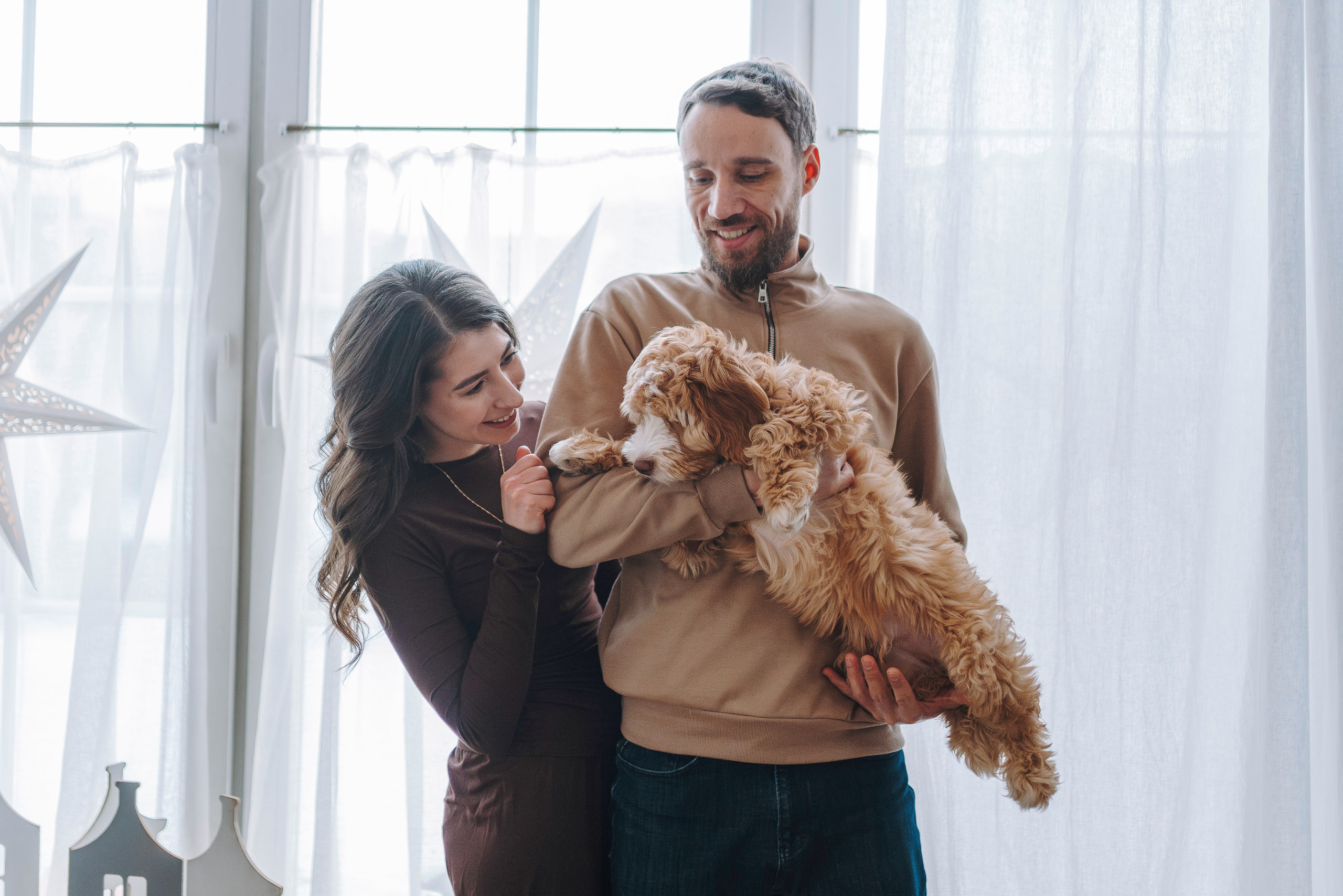 Мёрфи, Таня и Антон. Фотограф анималист в Спб недорого Олеся Майорова