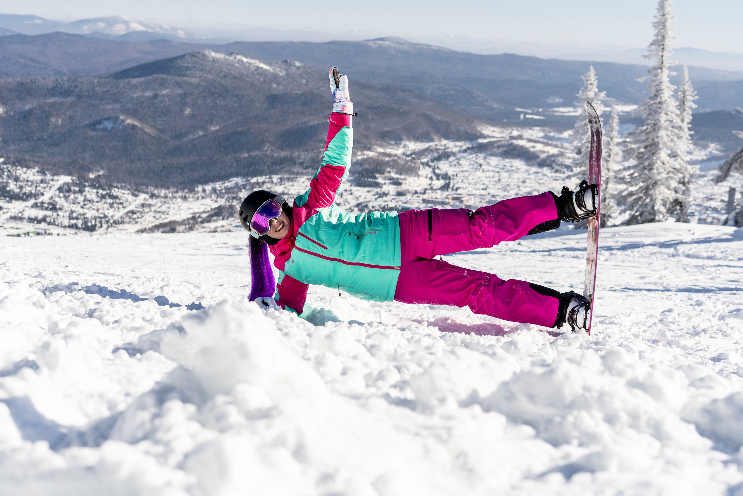 Фотосессия на вершине. Анастасия Паршукова — фотограф Шерегеш Новосибирск