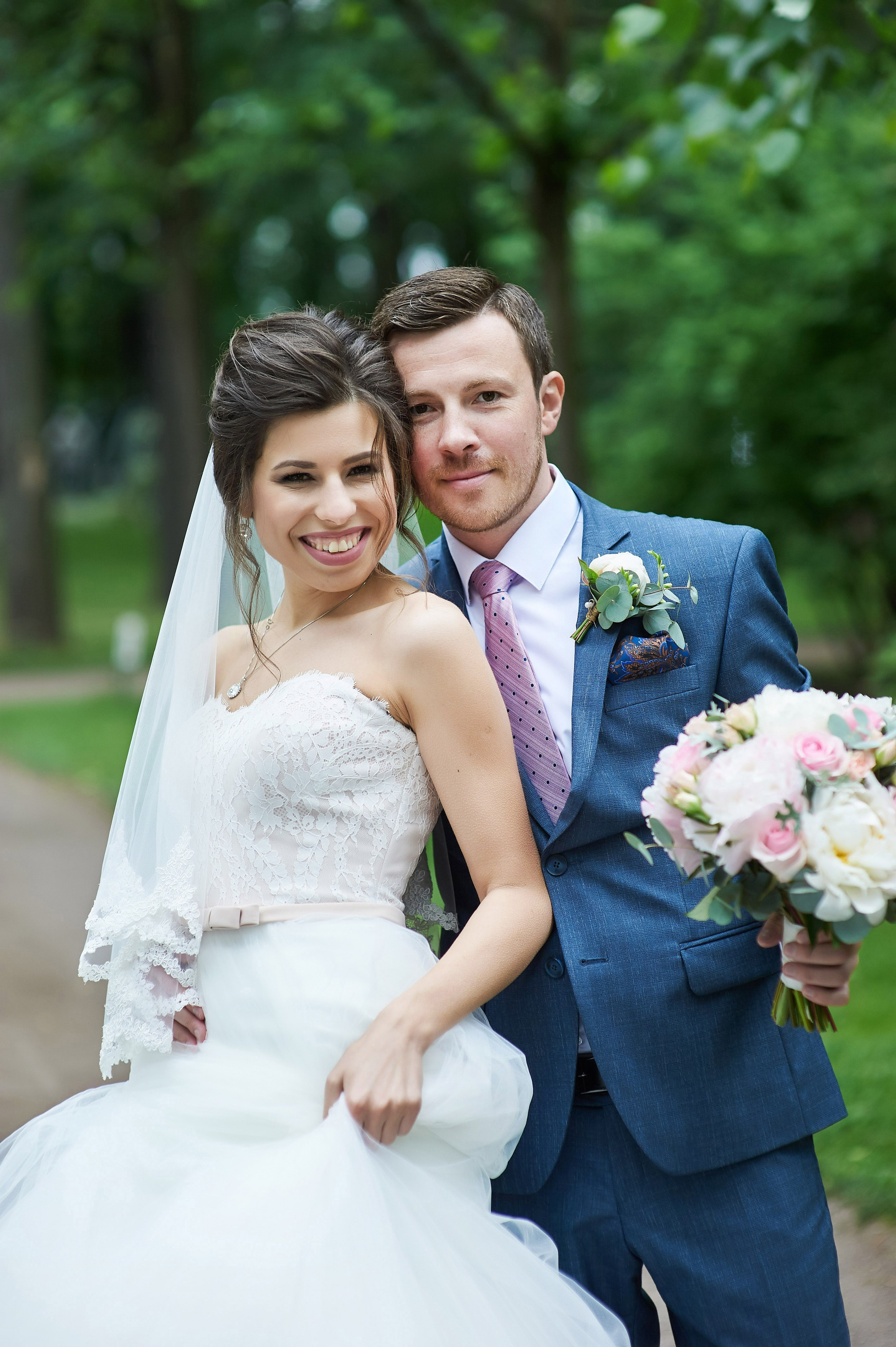 Валерия и Андрей (свадебная фотосессия в Летнем саду). Портретный, семейный и свадебный фотограф в Санкт-Петербурге и в Пушкине Ширяев Денис