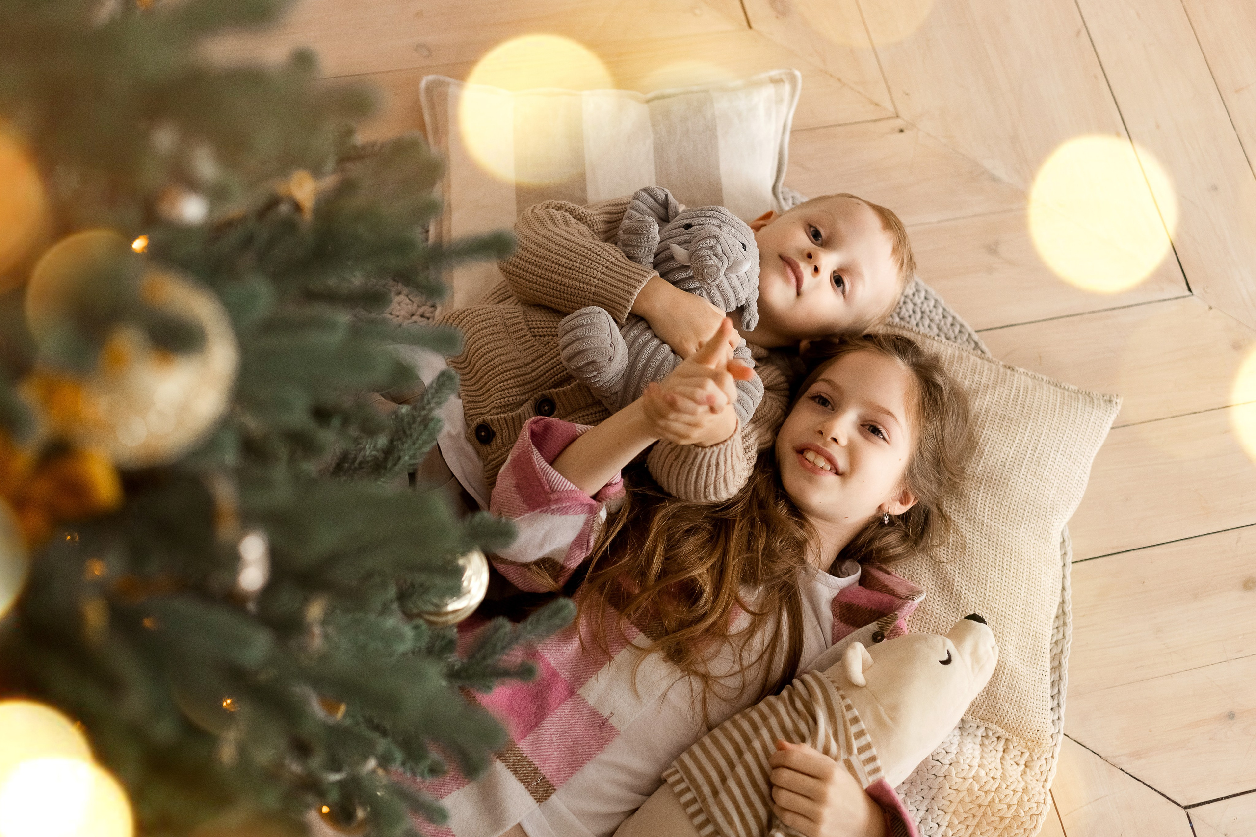 Новогодняя семейная съемка в Villa Nina. Семейный фотограф в Екатеринбурге Маргарита Курносова