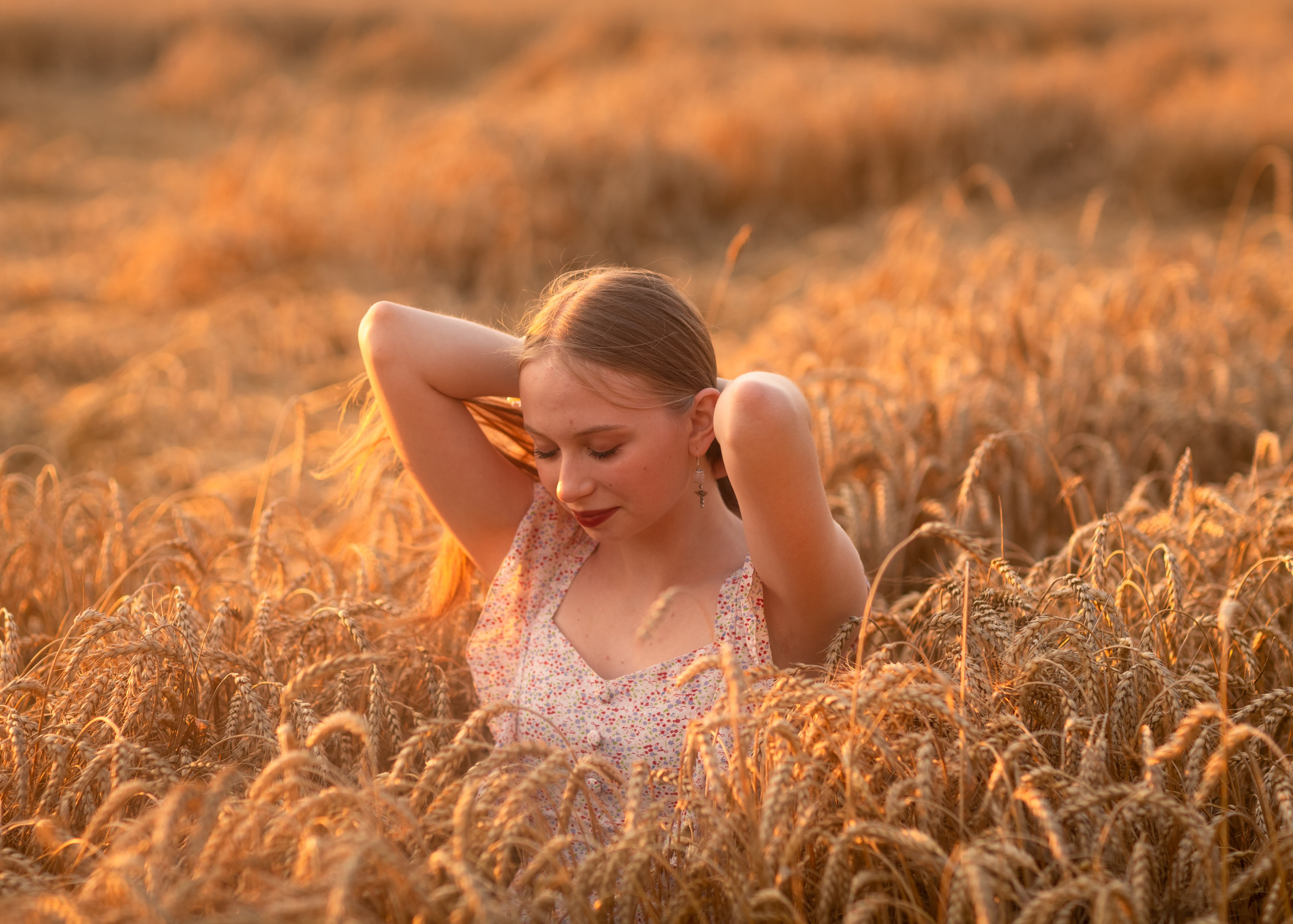 Закат в пшеничном поле. Фотограф в Приморско-Ахтарске Марьяна Чопко