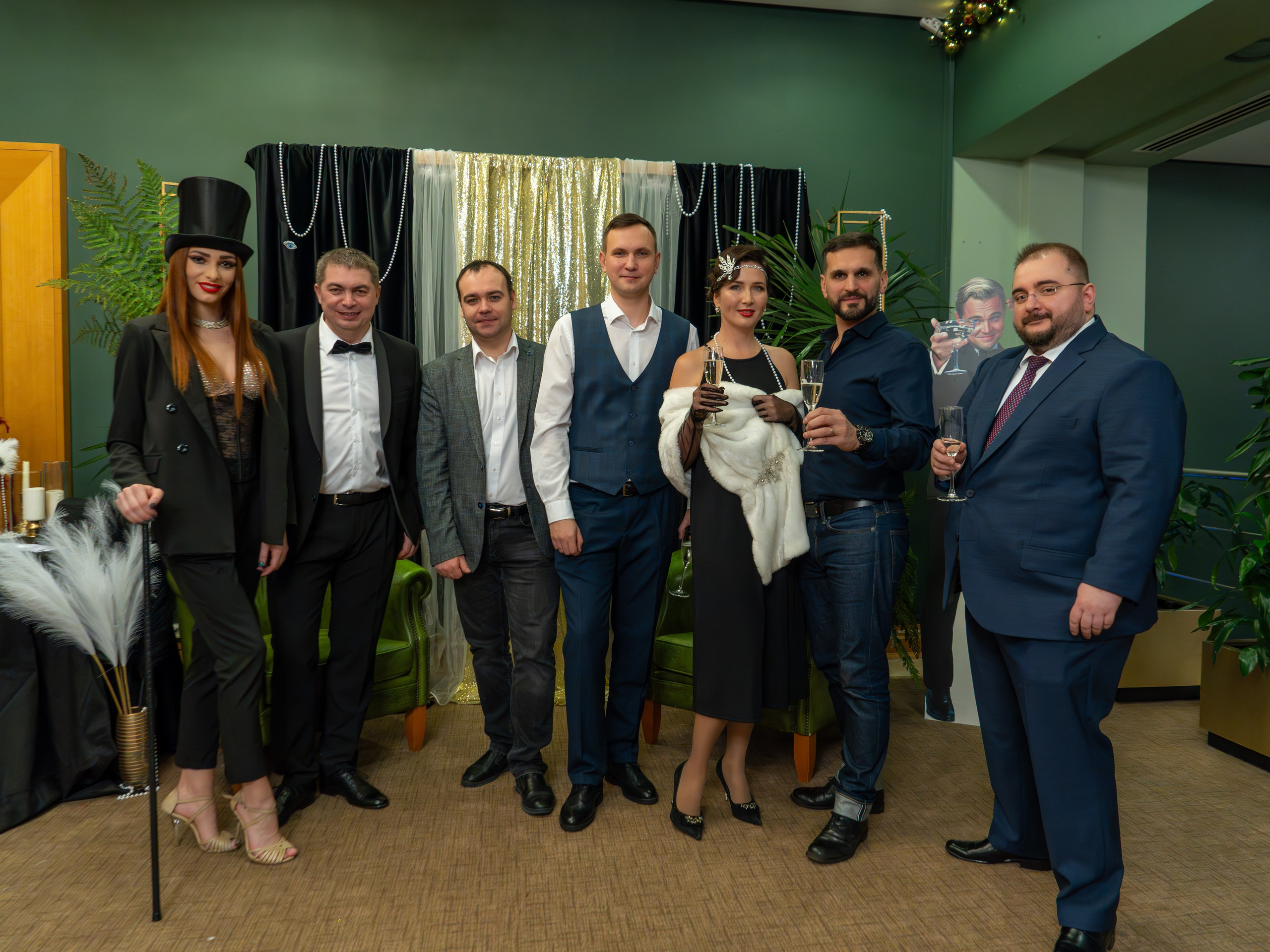 Новый год в стиле Great Gatsby. Репортажный фотограф в Красной Поляне и Сочи Павлюченко Екатерина