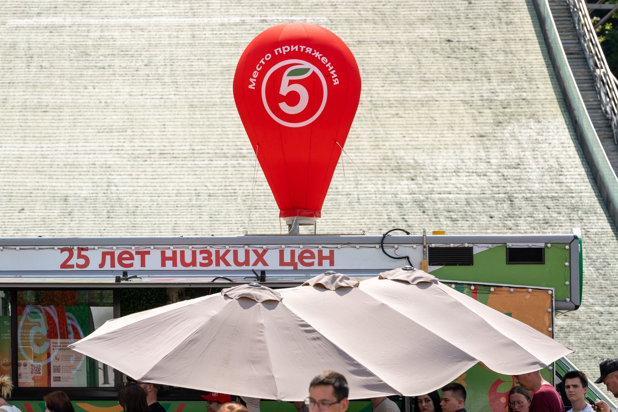 Фотоотчет партнеской интеграции для сети «Пятерочка» на фестивале «Grounded». Репортажный фотограф в Красной Поляне и Сочи Павлюченко Екатерина