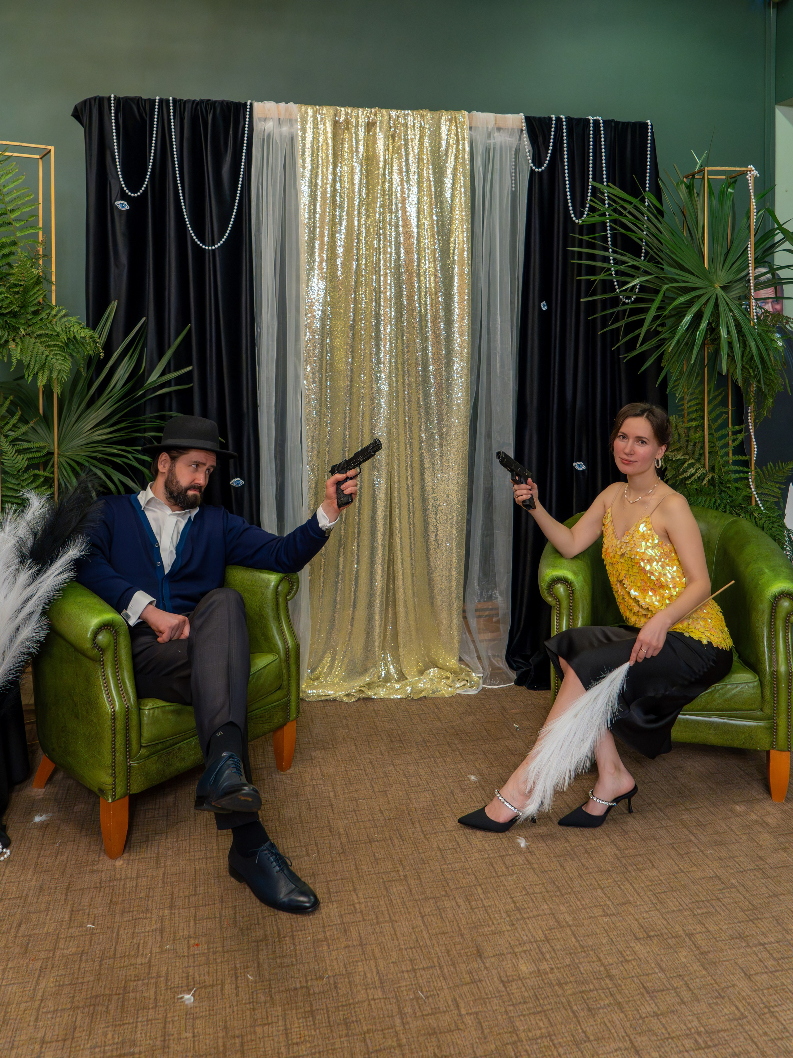 Новый год в стиле Great Gatsby. Репортажный фотограф в Красной Поляне и Сочи Павлюченко Екатерина