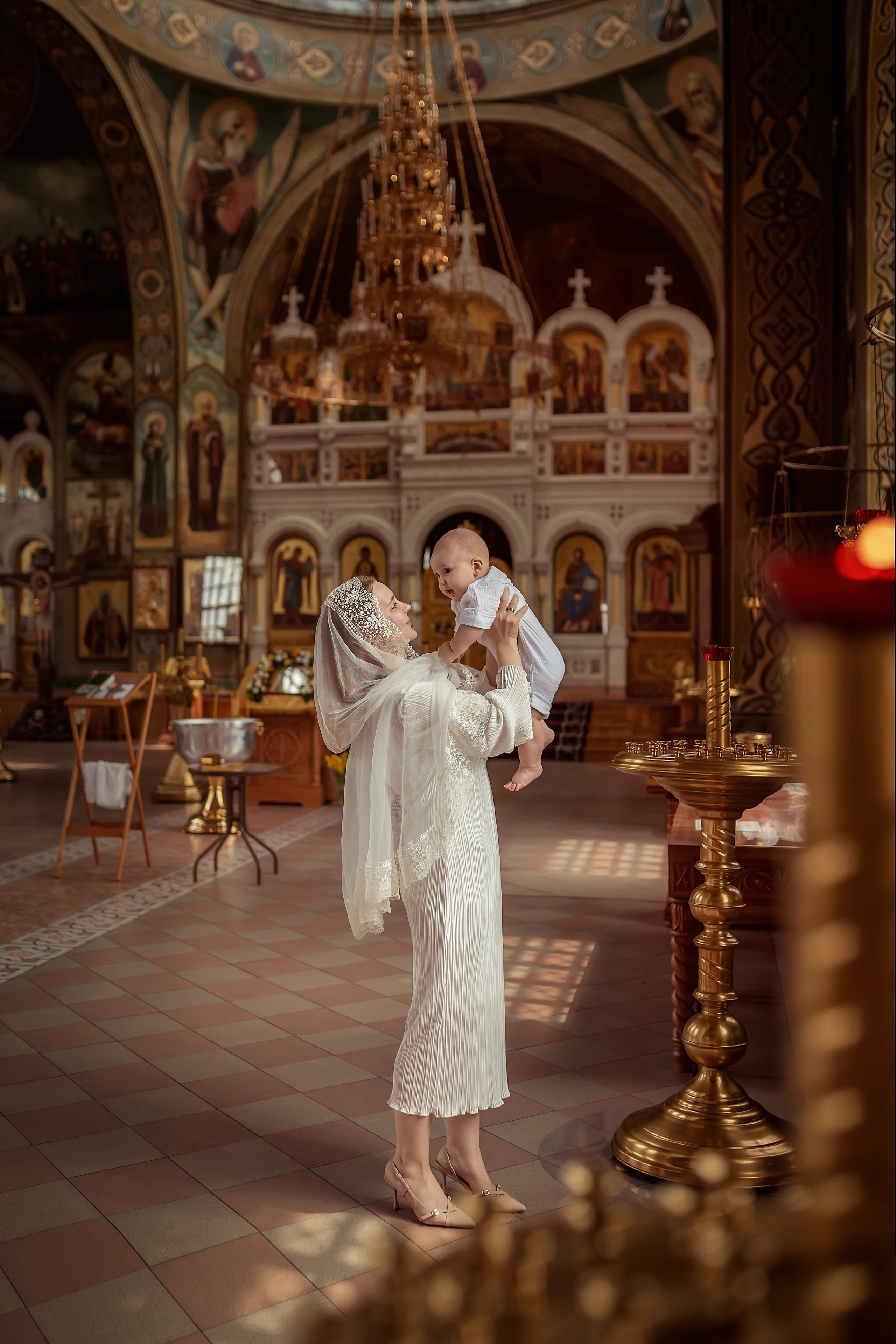 Крещение в Храме Преполовения Пятидесятницы в городе  Ростов-на-Дону. Олеся Семейская свадебный и семейный фотограф в Ростове-на-Дону