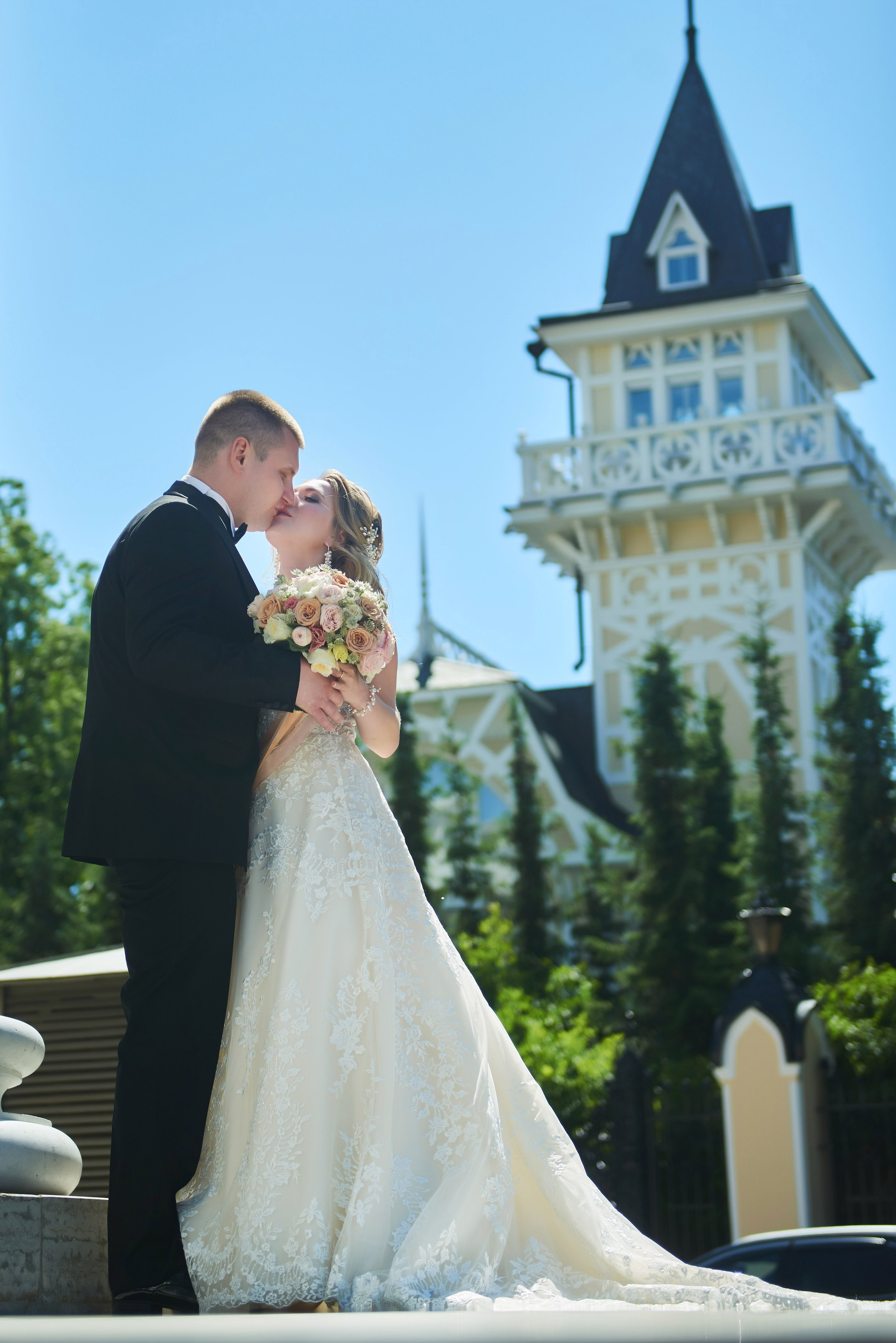 Юлия и Антон (Первый Дворец Бракосочетания, прогулка на Елагином острове). Портретный, семейный и свадебный фотограф в Санкт-Петербурге и в Пушкине Ширяев Денис