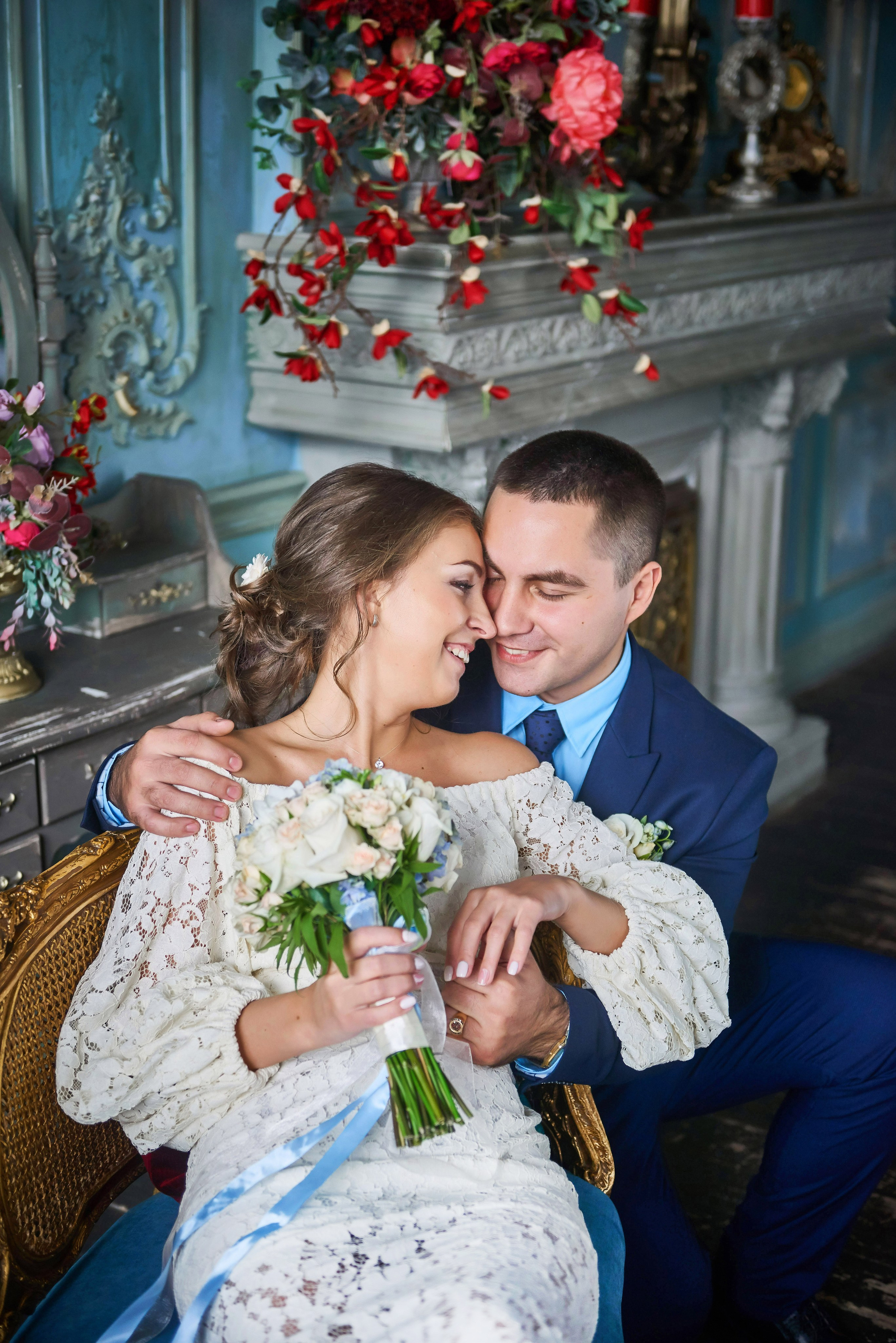 Свадебная фотосессия в студии. Портретный, семейный и свадебный фотограф в Санкт-Петербурге и в Пушкине Ширяев Денис