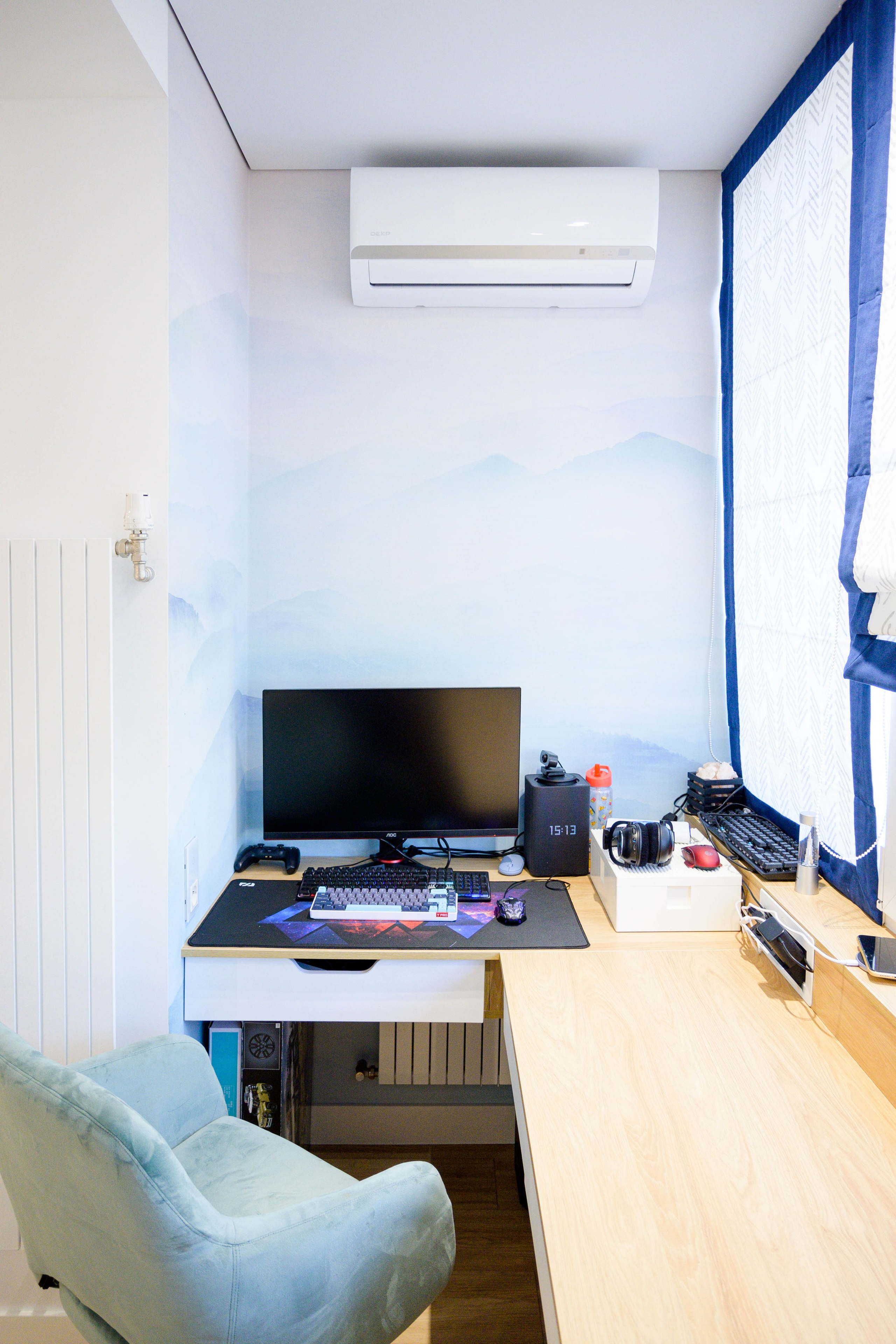 The apartment is in a modern style. Fotograf Dmitrii Donets