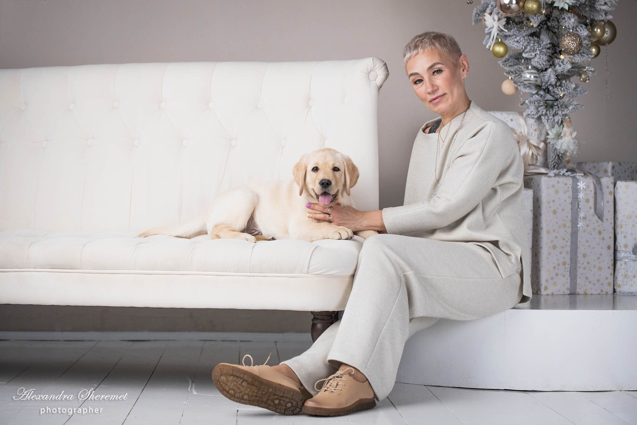 Оксана & лабрадор. Фотограф-анималист Александра Шеремет