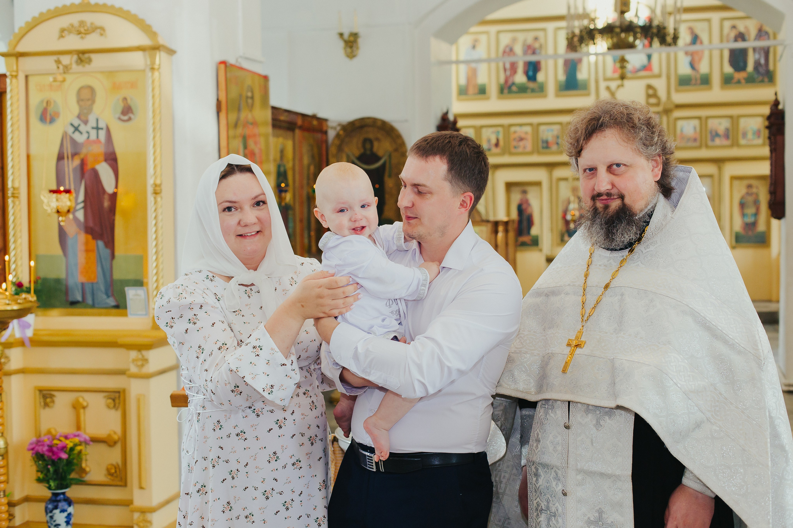 Фотосъемка Крещения в Сергиевом Посаде. Фотограф новорожденных и детский в Сергиевом Посаде Кругликова Юлия