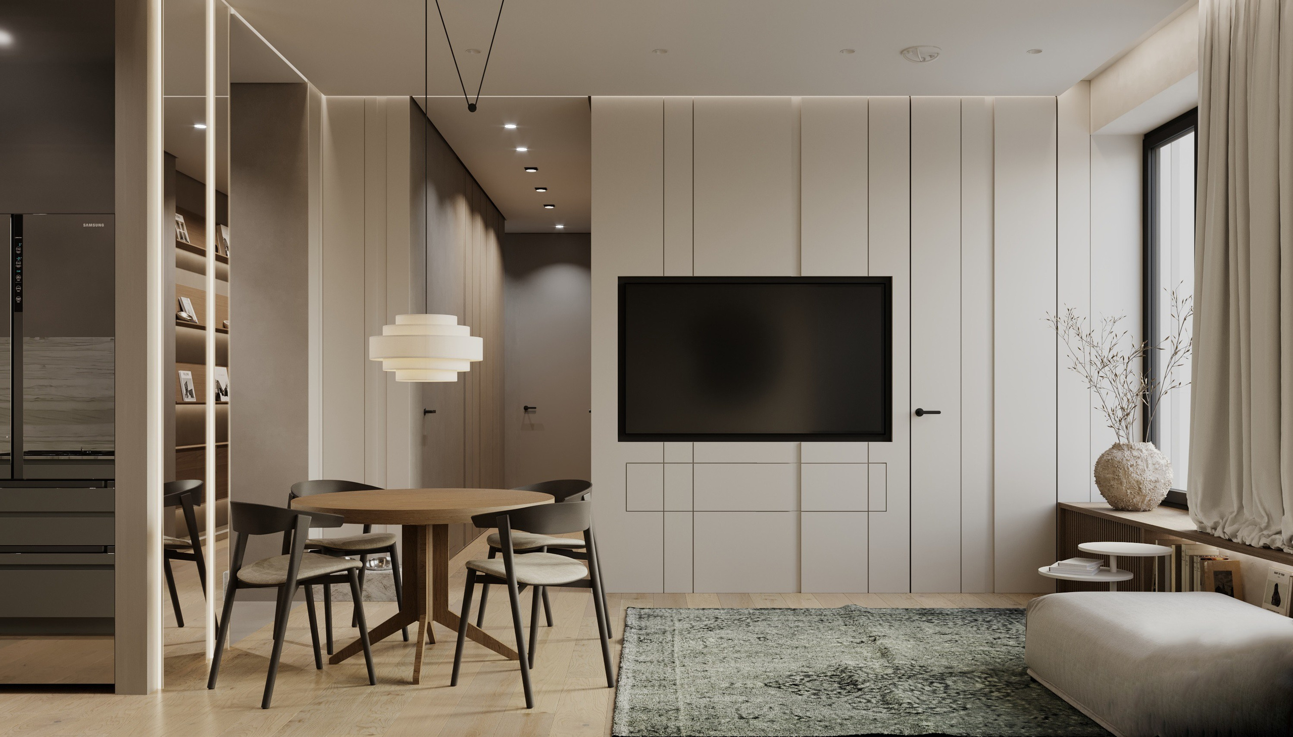 Гостиная зона Клубный дом «West Garden». Интерьеры и архитекура