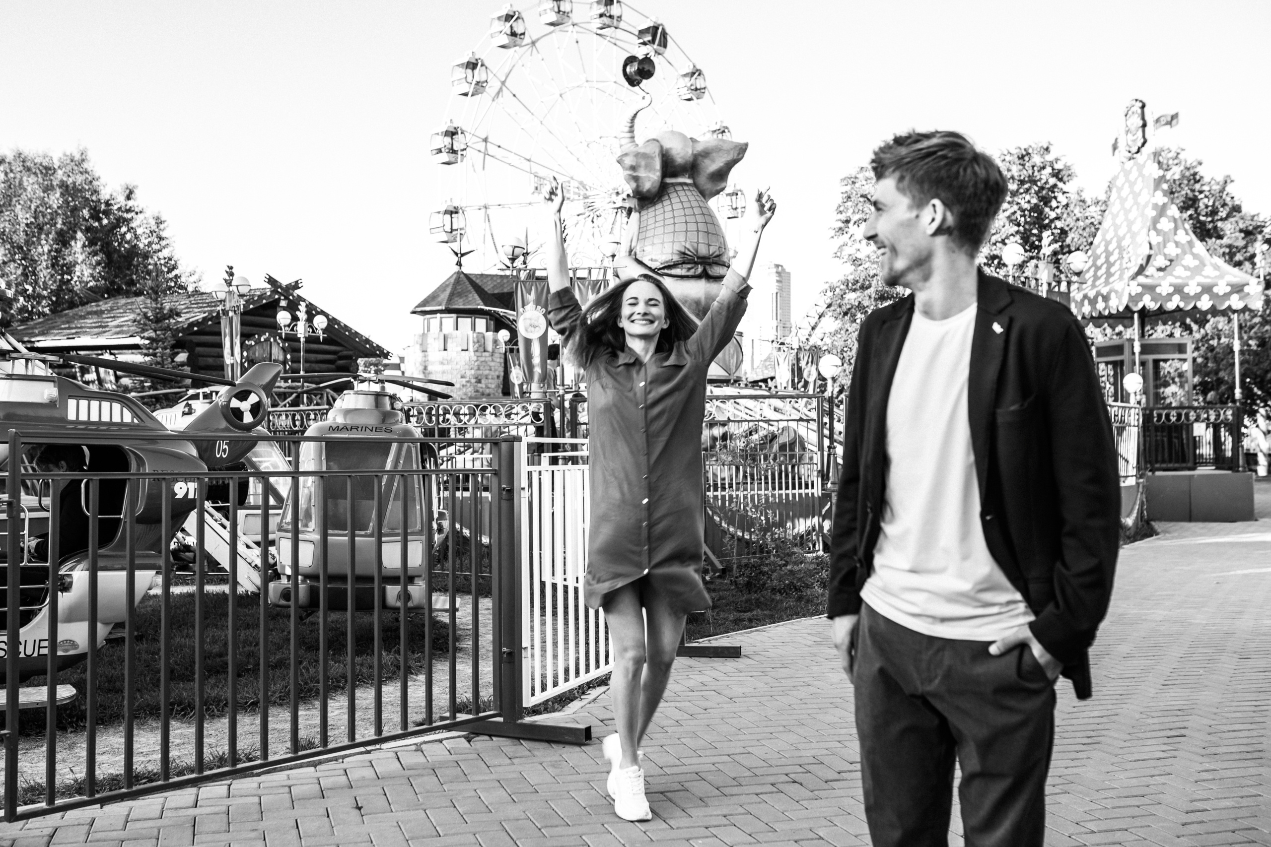 Фотосессия на аттракционах. Фото Радости. Свадебный и семейный фотограф в Москве Юлия Самойлова