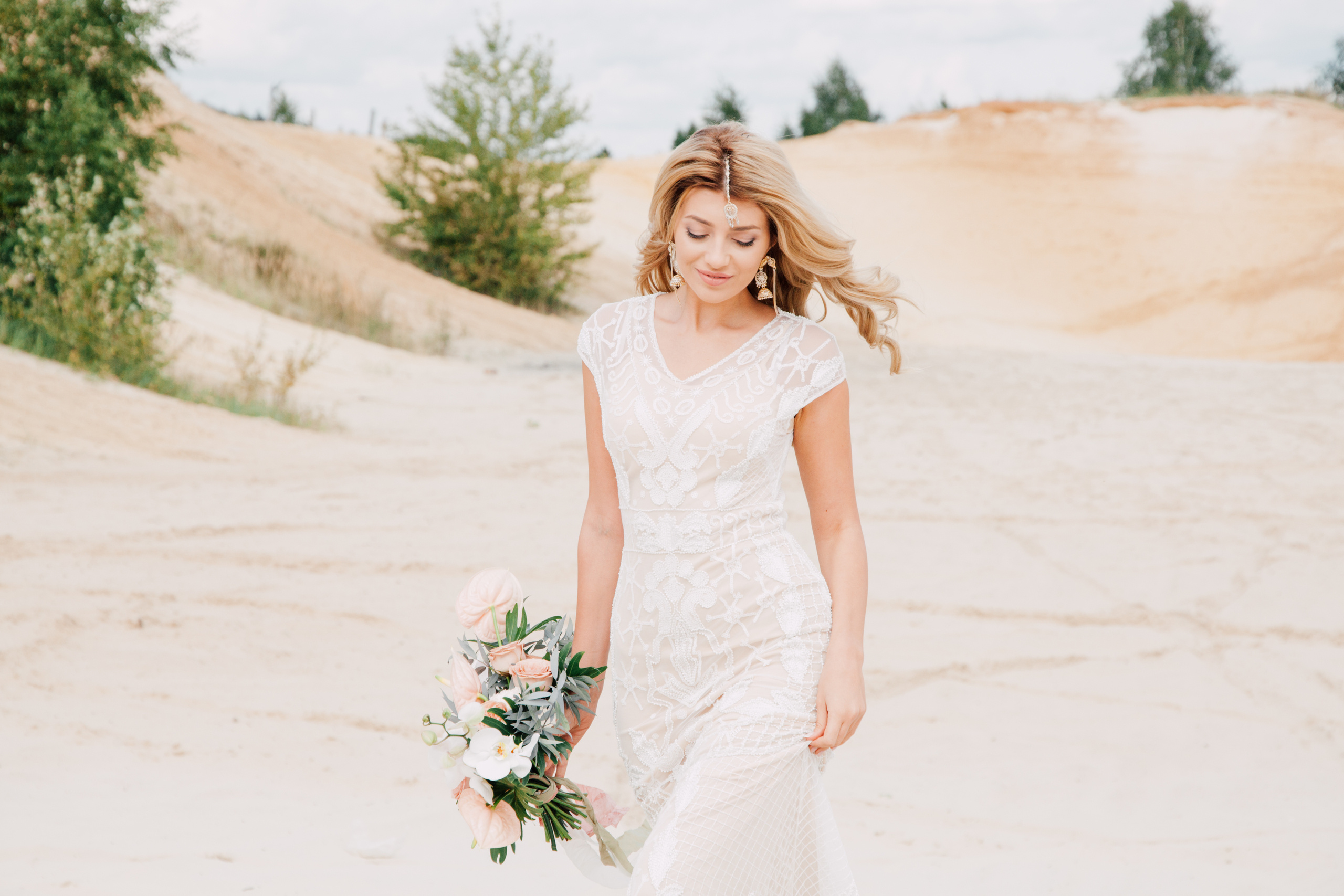 Свадебная фотосессия на песках. Фото Радости. Свадебный и семейный фотограф в Москве Юлия Самойлова