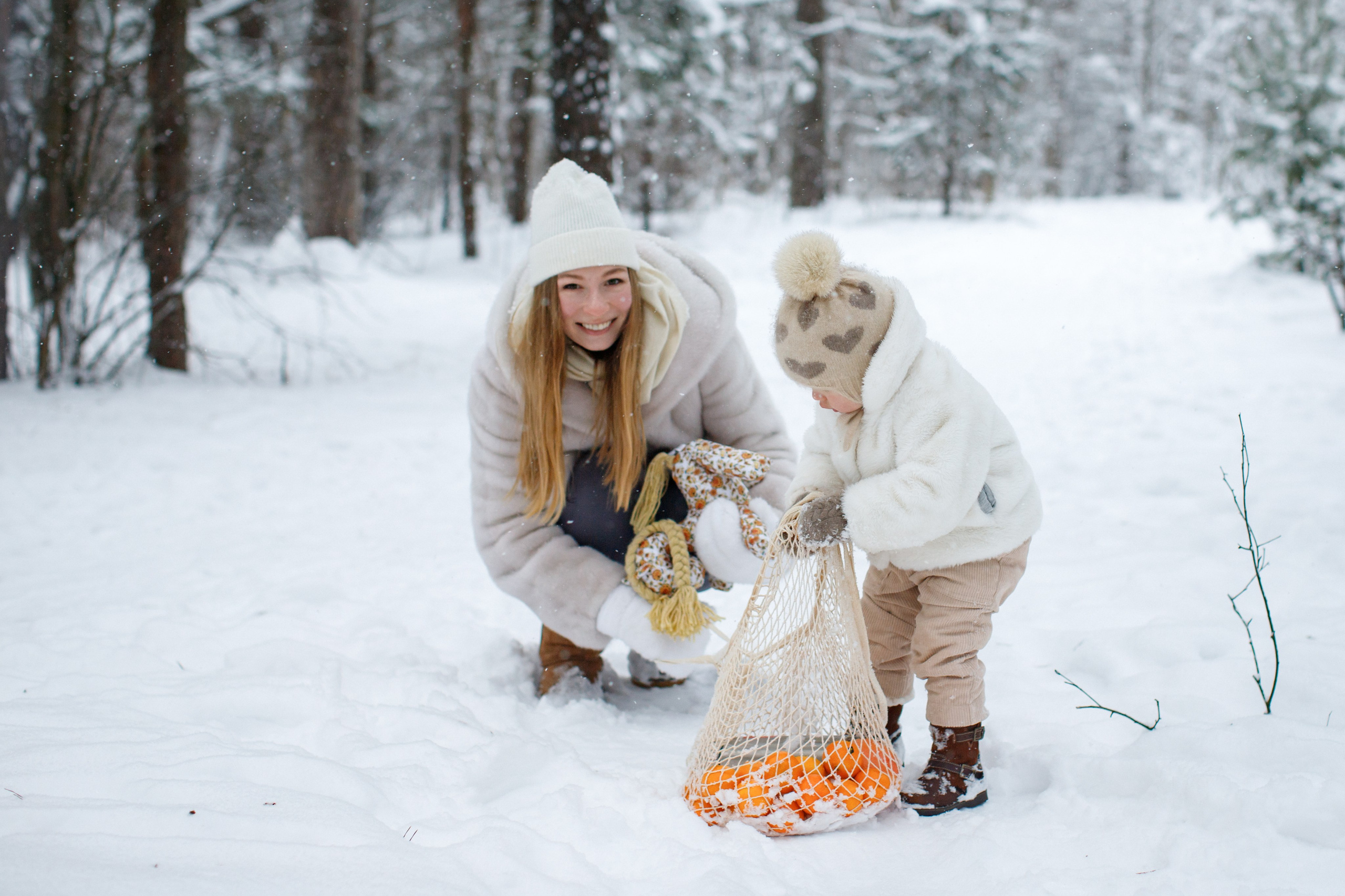 Зимние объятия. Детский и семейный фотограф Мария Киселёва. Москва