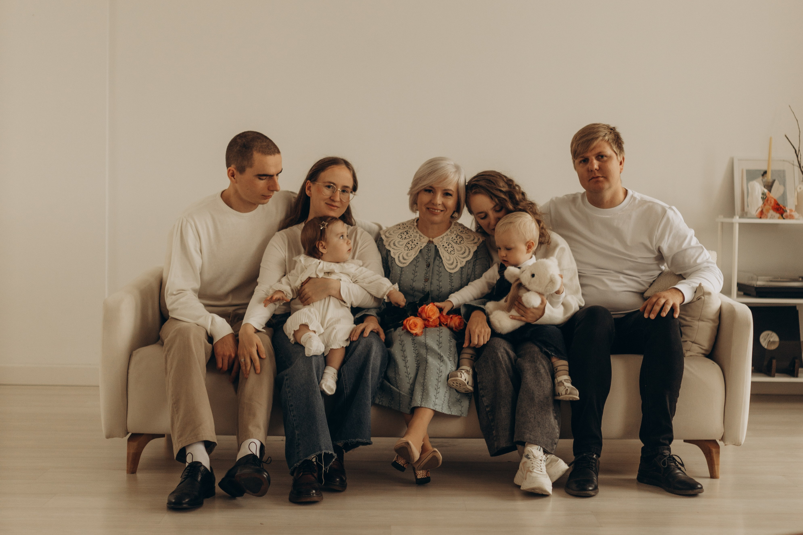 Фотосессия дружная семья. Съёмка в студии. Фотограф в Ставрополе Svetlana Matveeva