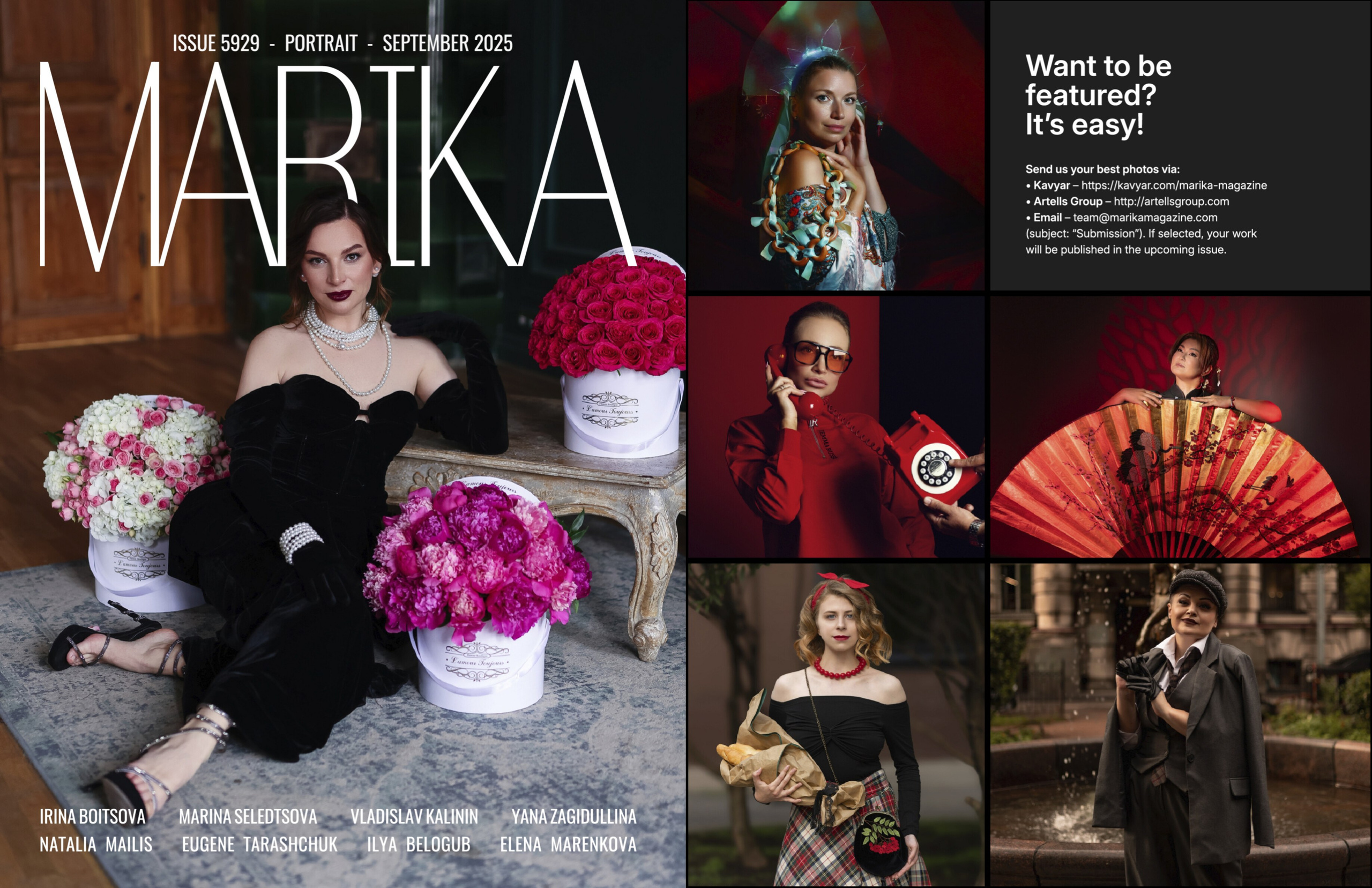 MARIKA Magazine, New York, September 2025. Портретный фотограф в Москве Елена Маренкова