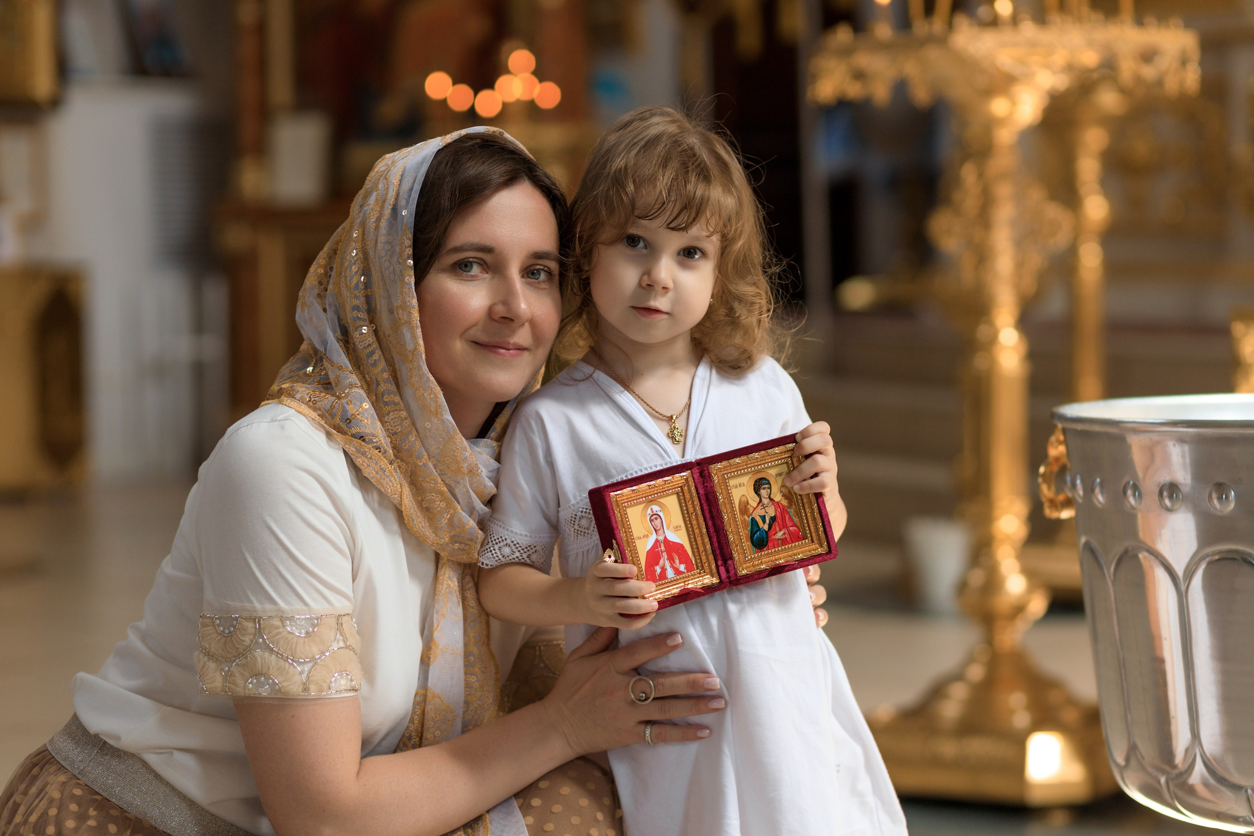 Крещение Илларии. Семейный и детский фотограф в Краснодаре Элона Литвинова