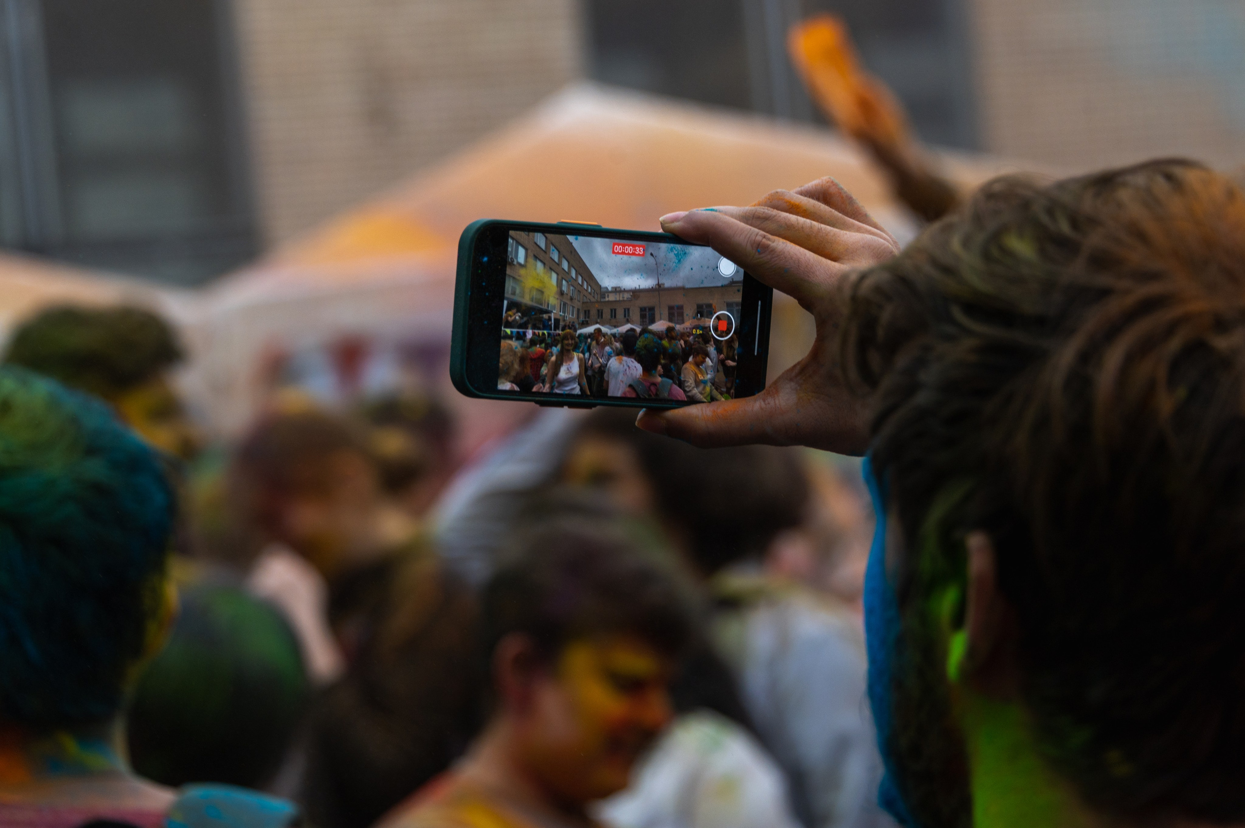 Праздник Холи в Москве. Фотограф Роман Адлер