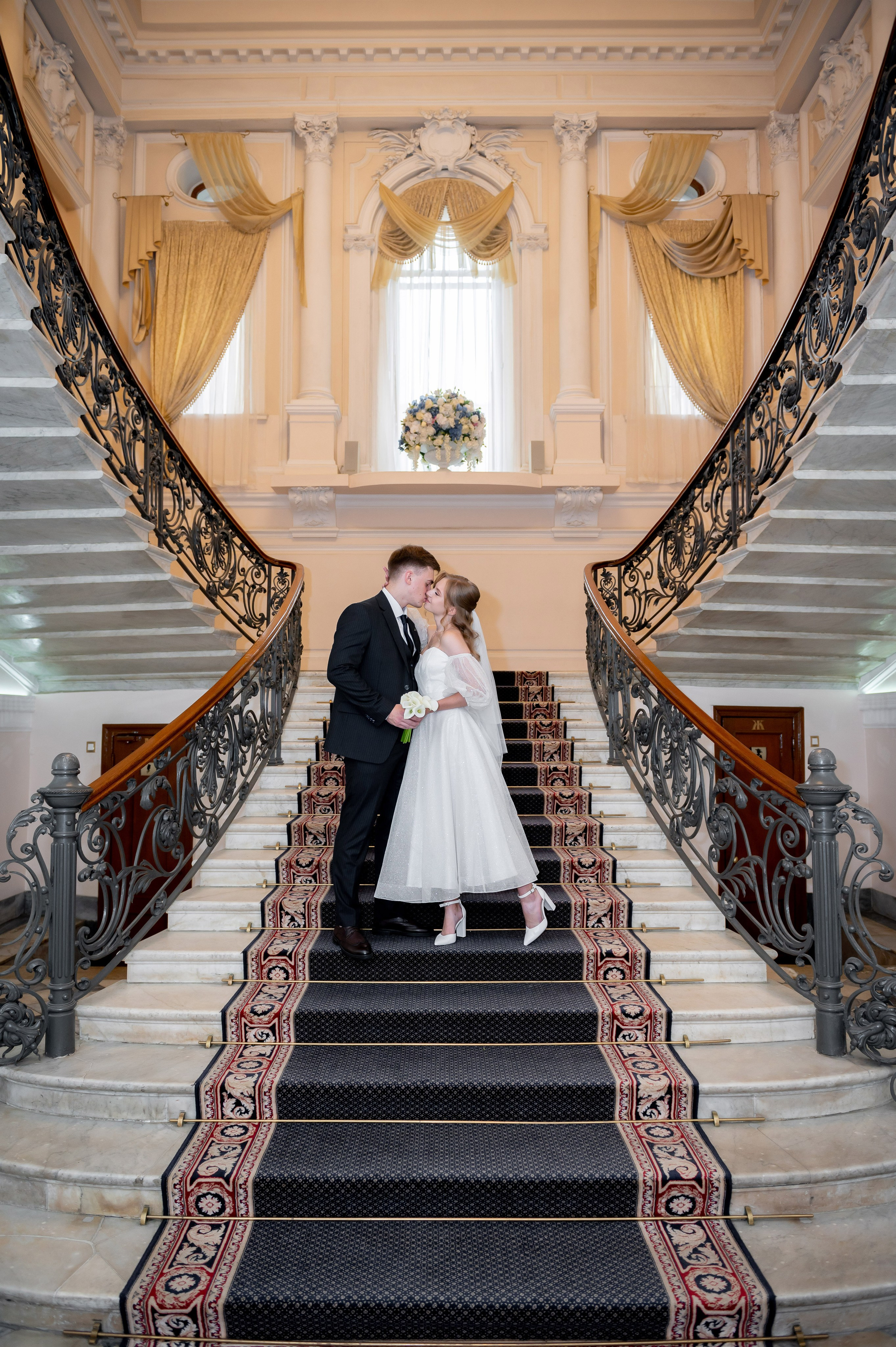 Анастасия и Михаил (Второй Дворец Бракосочетания на Фурштатской улице 52, фотосессия в Таврическом парке). Портретный, семейный и свадебный фотограф в Санкт-Петербурге и в Пушкине Ширяев Денис