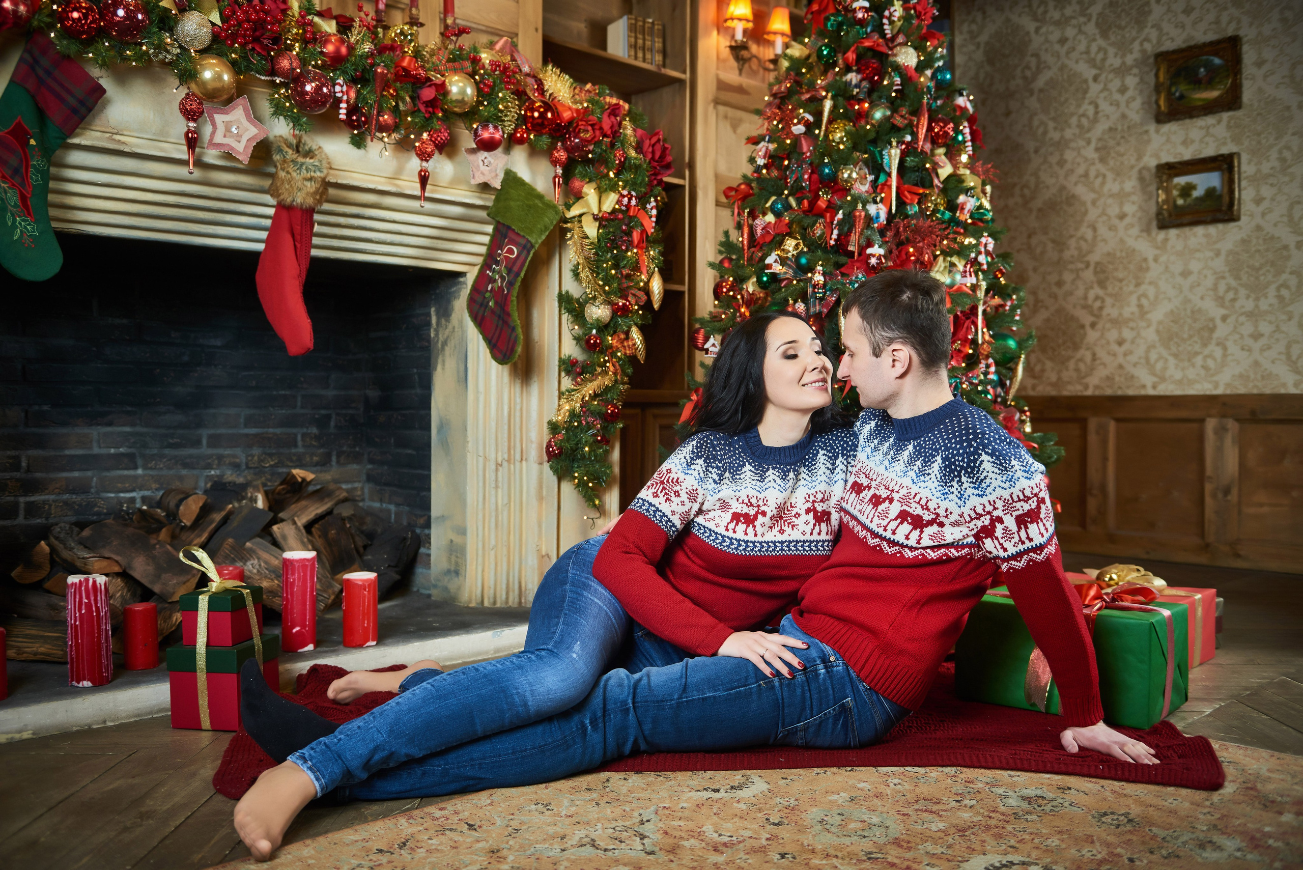 Новогодняя фотосессия в ART-PLACE FAKTURA. Портретный, семейный и свадебный фотограф в Санкт-Петербурге и в Пушкине Ширяев Денис