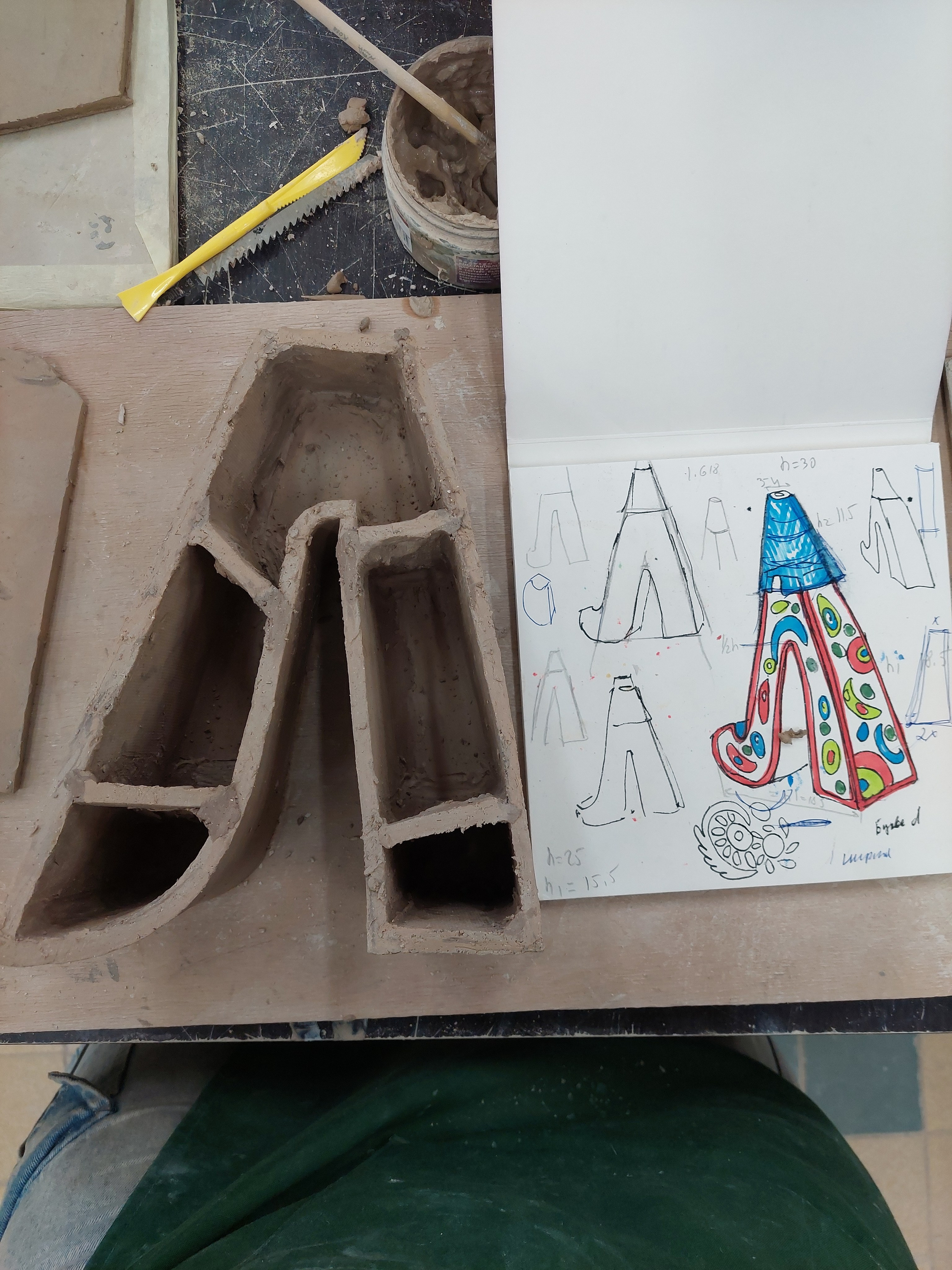 Что остается за кадром, или процесс работы керамиста. Керамика с историей. Елена Рогалёва