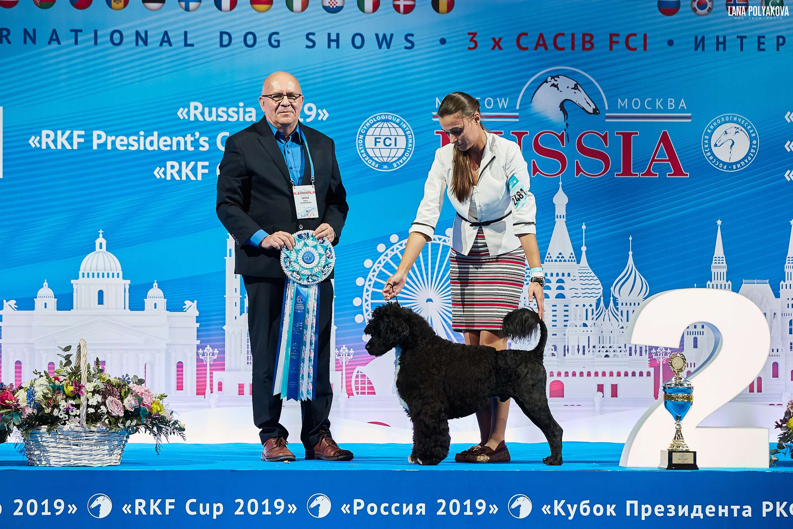 Интернациональные выставки собак (3 x CACIB FCI) «Россия 2019» (квалификация на Crufts),"Кубок Президента РКФ 2019″ и «Кубок РКФ 2019» 2−4 ноября 2019 года Москва, МВЦ «Крокус Экспо», пав. 3