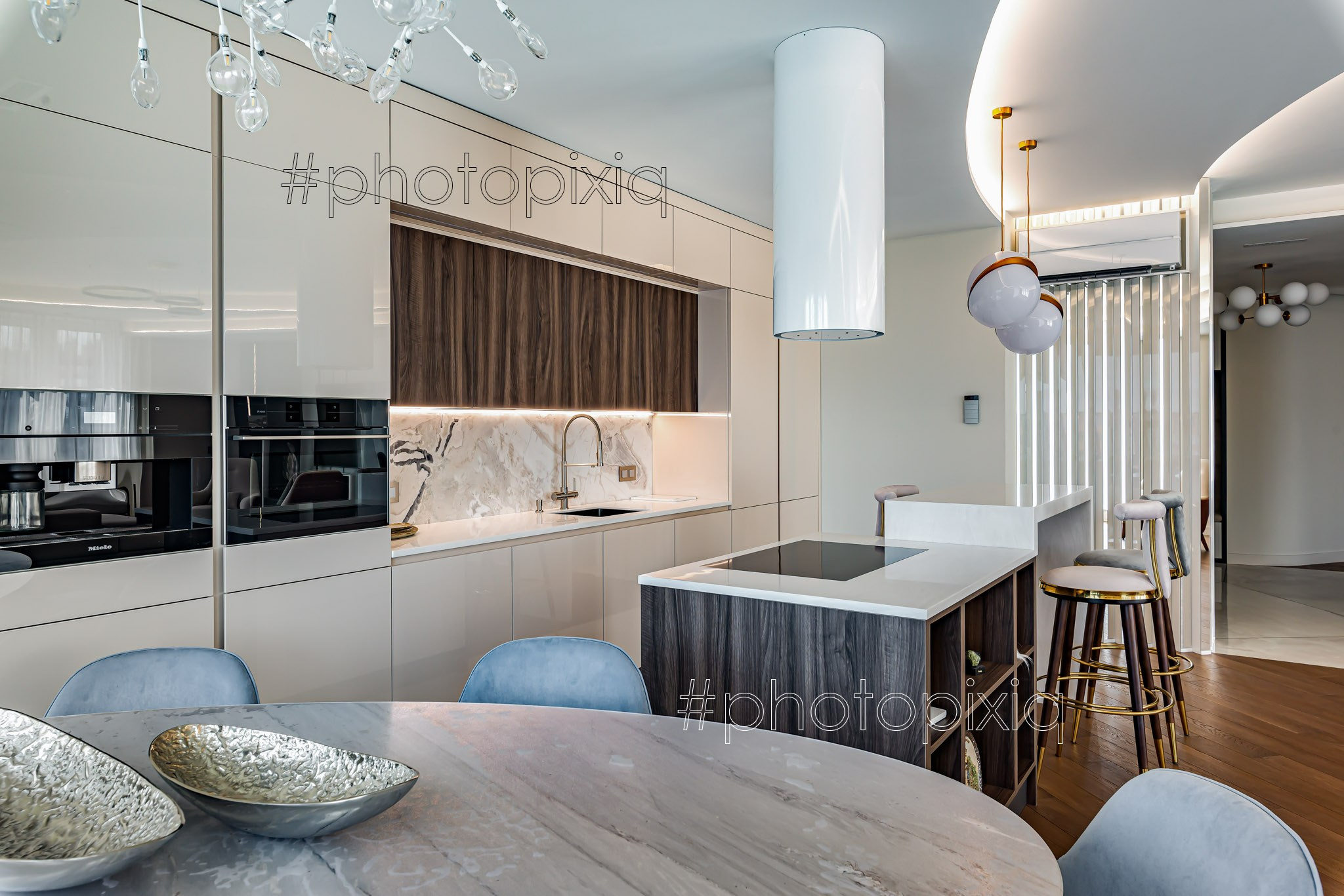 Фотосъёмка квартиры на Краснобогатырской для дизайн студии Авкубе. Интерьерная съёмка и виртуальные туры — Интерьерный фотограф Кузнецов Сергей (photopixiq)