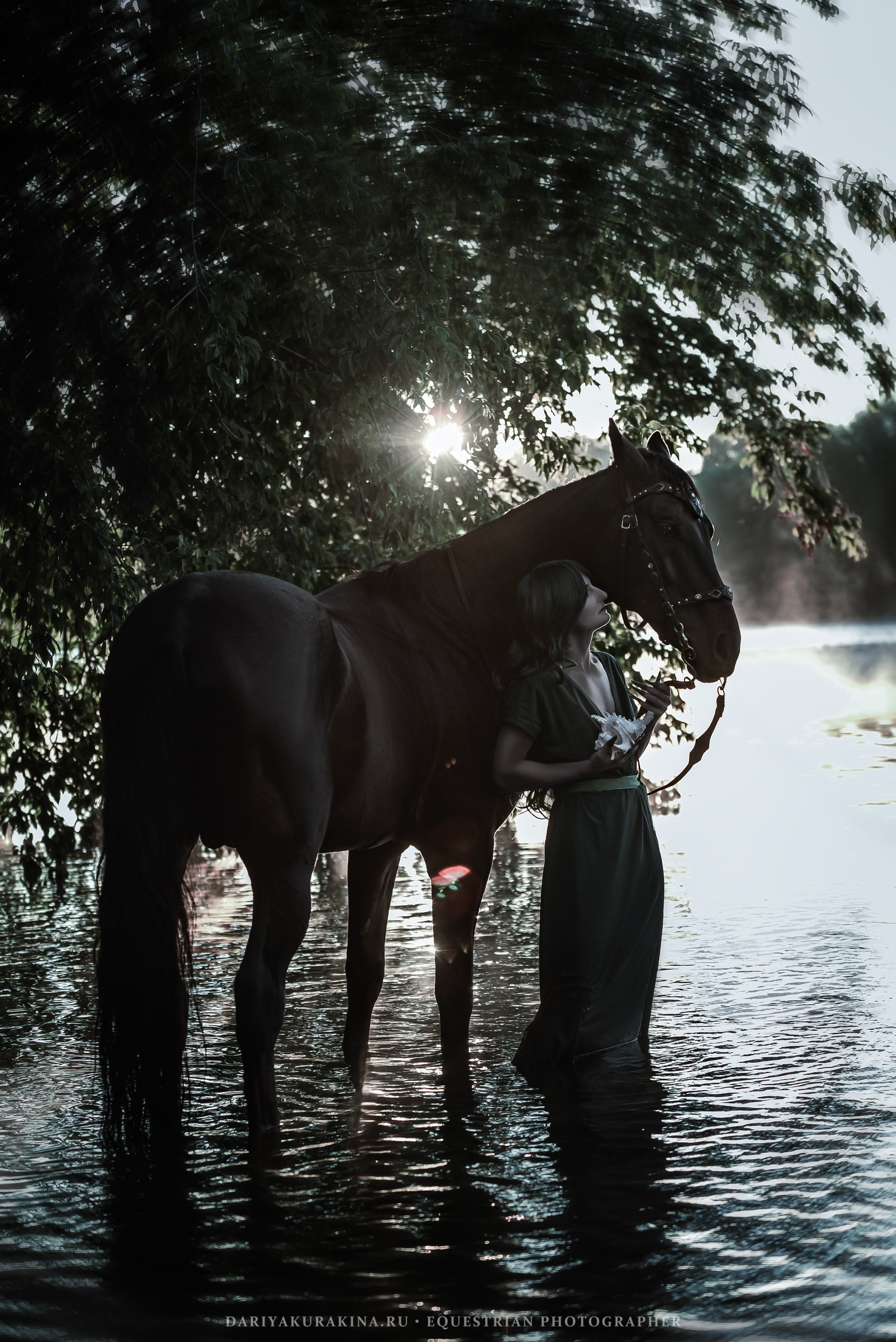 Мрачная русалка. Конный фотограф Куракина Дарья • Фотосессии с лошадьми