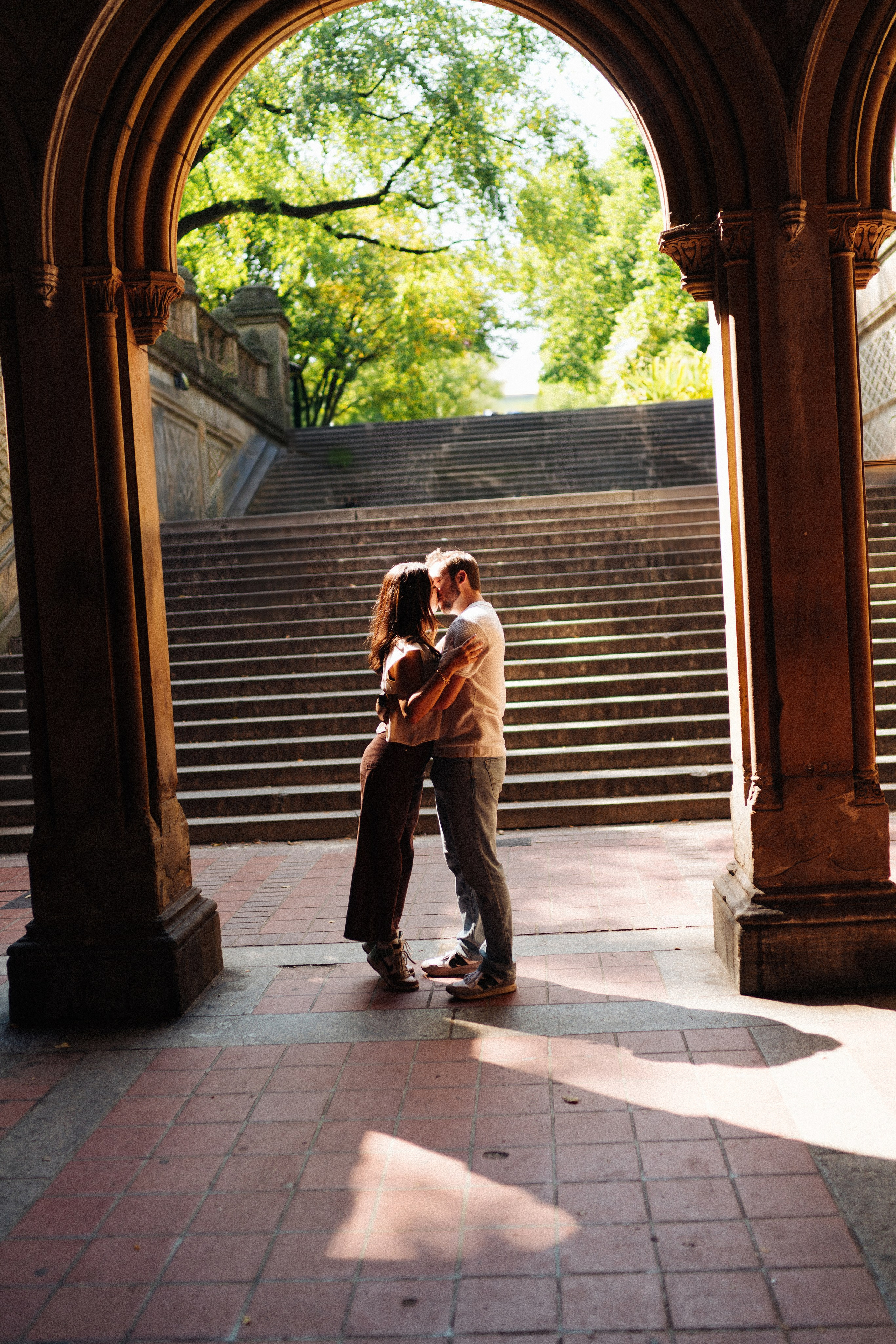Engagement central park. New York photographer RINAT SHAHMETOV in New York city