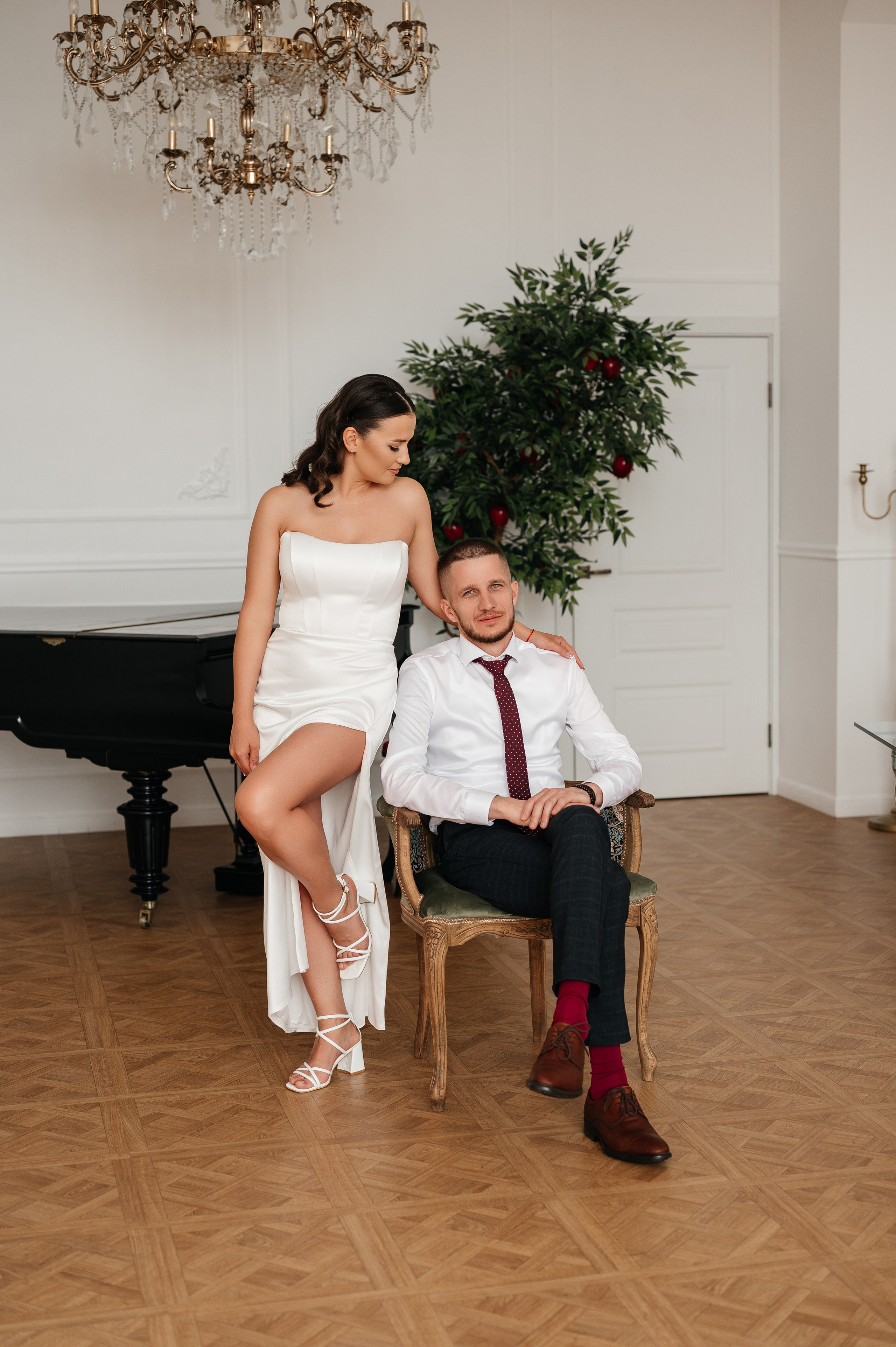 Свадебная фотосессия в студии. Свадебный и семейный фотограф в Краснодаре Алина Мельник