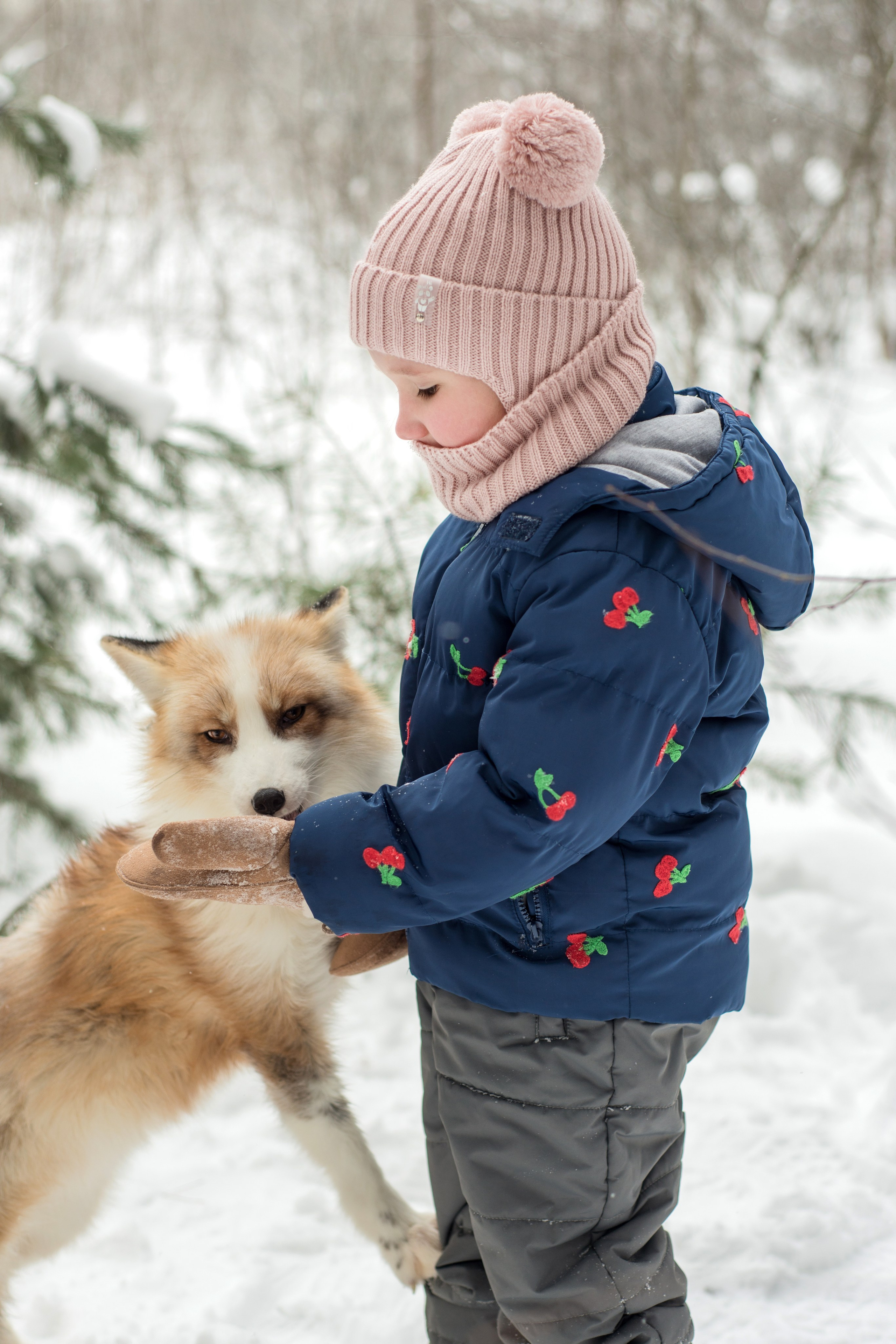 Дети и лис. Фотограф и дизайнер в Москве Екатерина Лобачева
