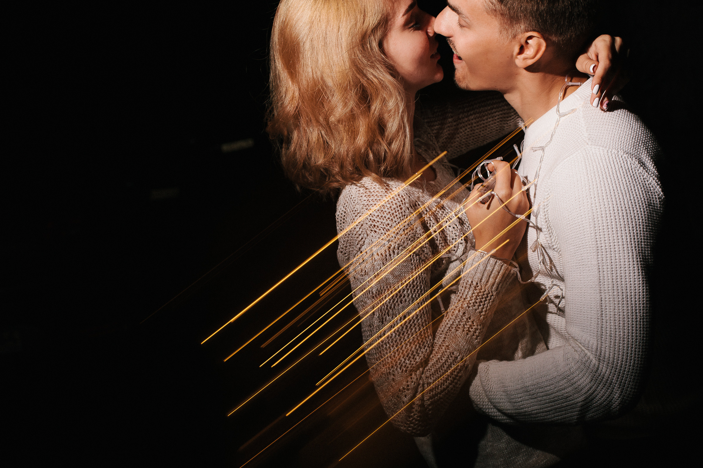 Завершение фотосерии. Гирлянда и фризлайт