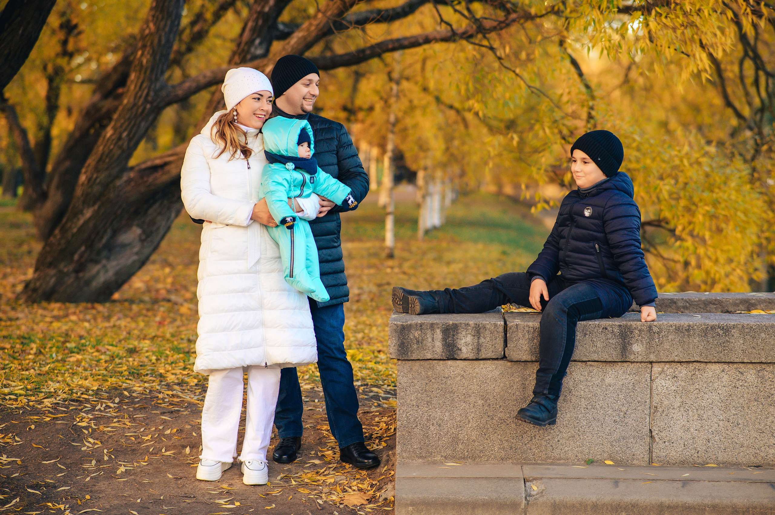Осенняя съемка для семьи в Санкт-Петербурге. Семейный и свадебный фотограф в Санкт-Петербурге Гришин Юрий