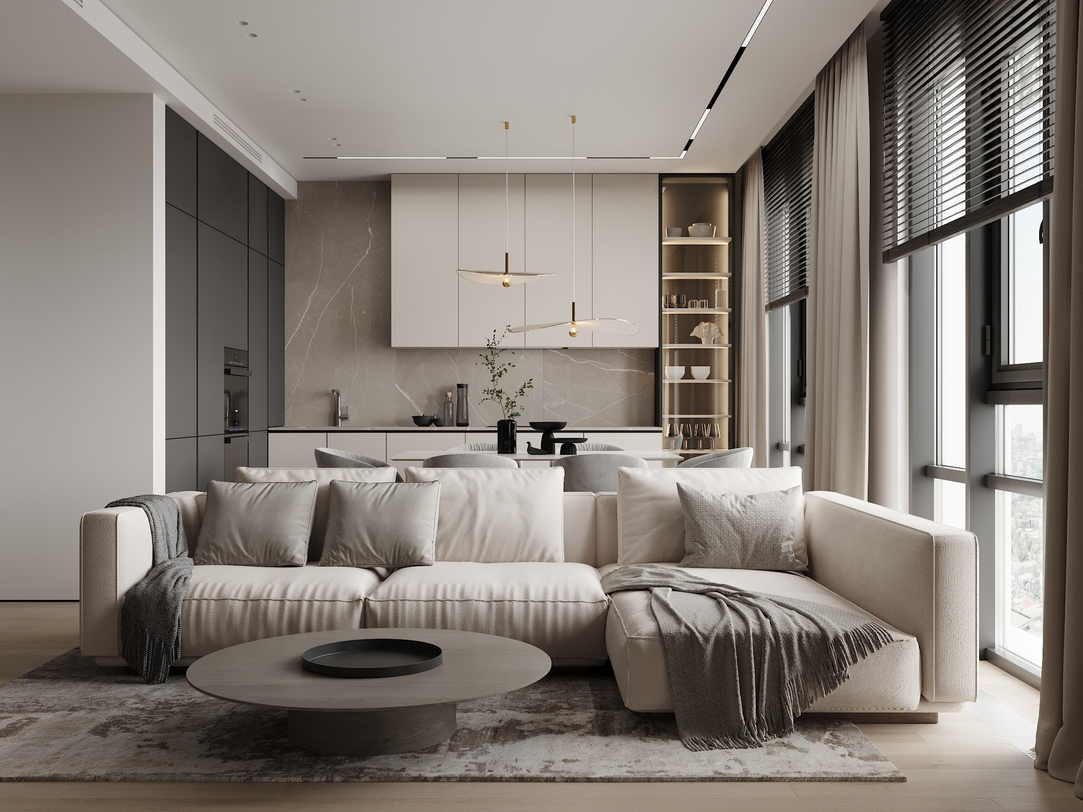 ЖК Новатория 112.5 кв.м. Дизайнер интерьера и 3D визуализатор Ванчугова Ольга