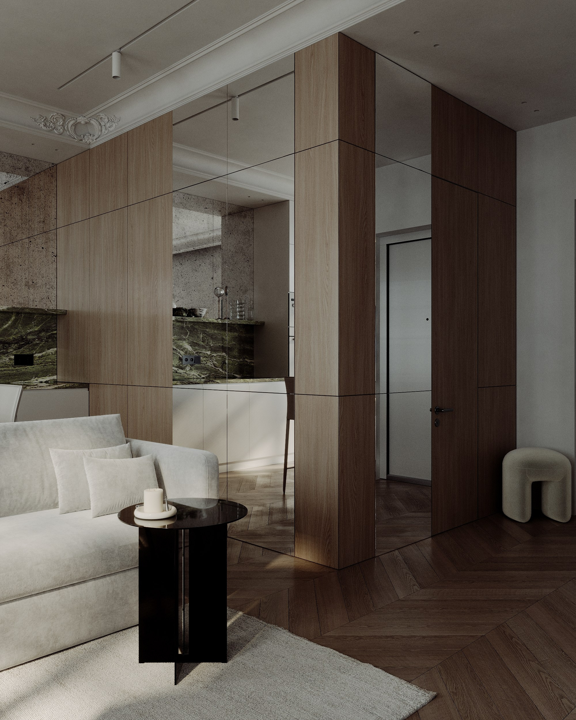 Студия 28 м². 3d визуализатор Валерия Романова