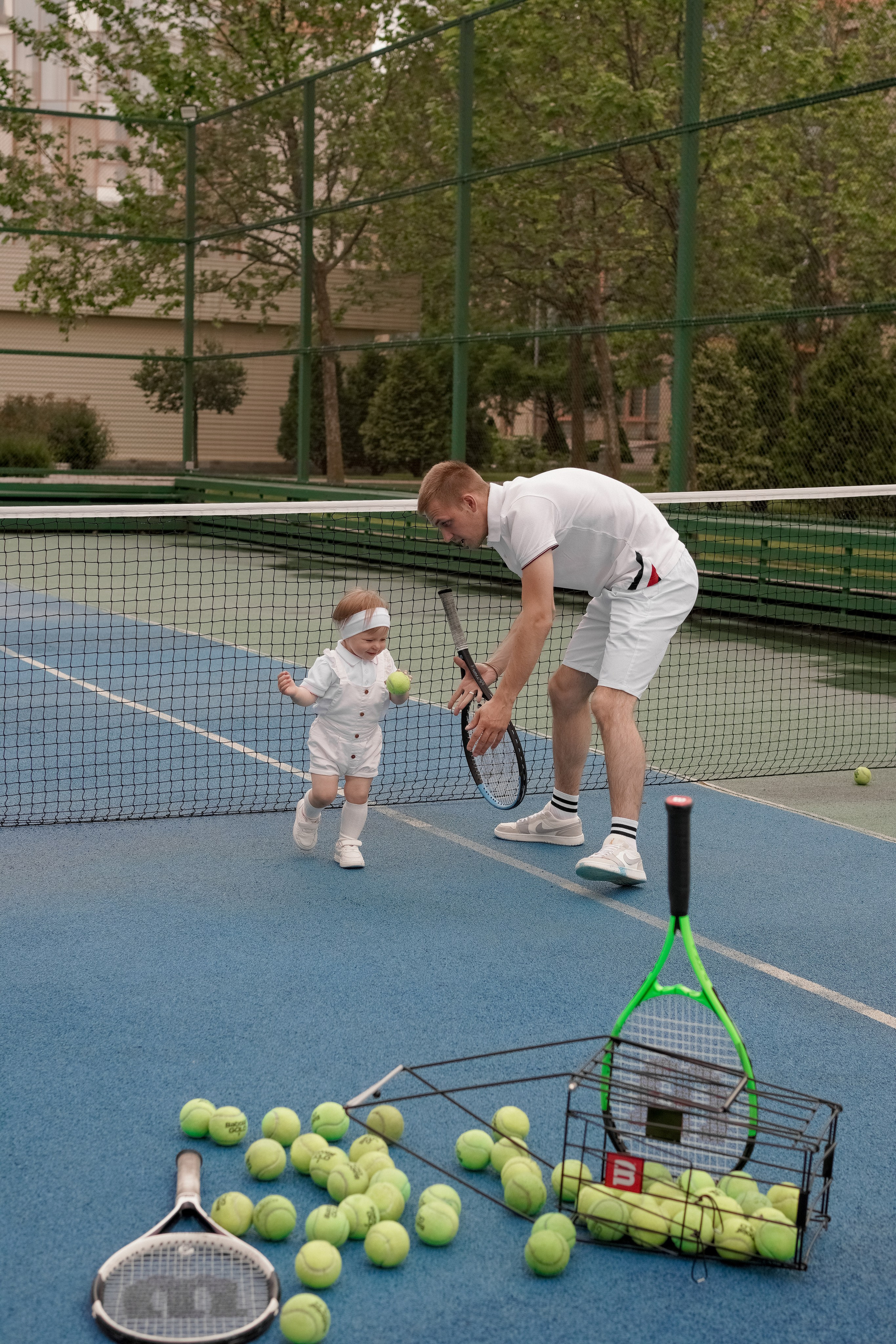 Теннис с семьей. Свадебный и семейный фотограф Афанасьева Анна в Кисловодске