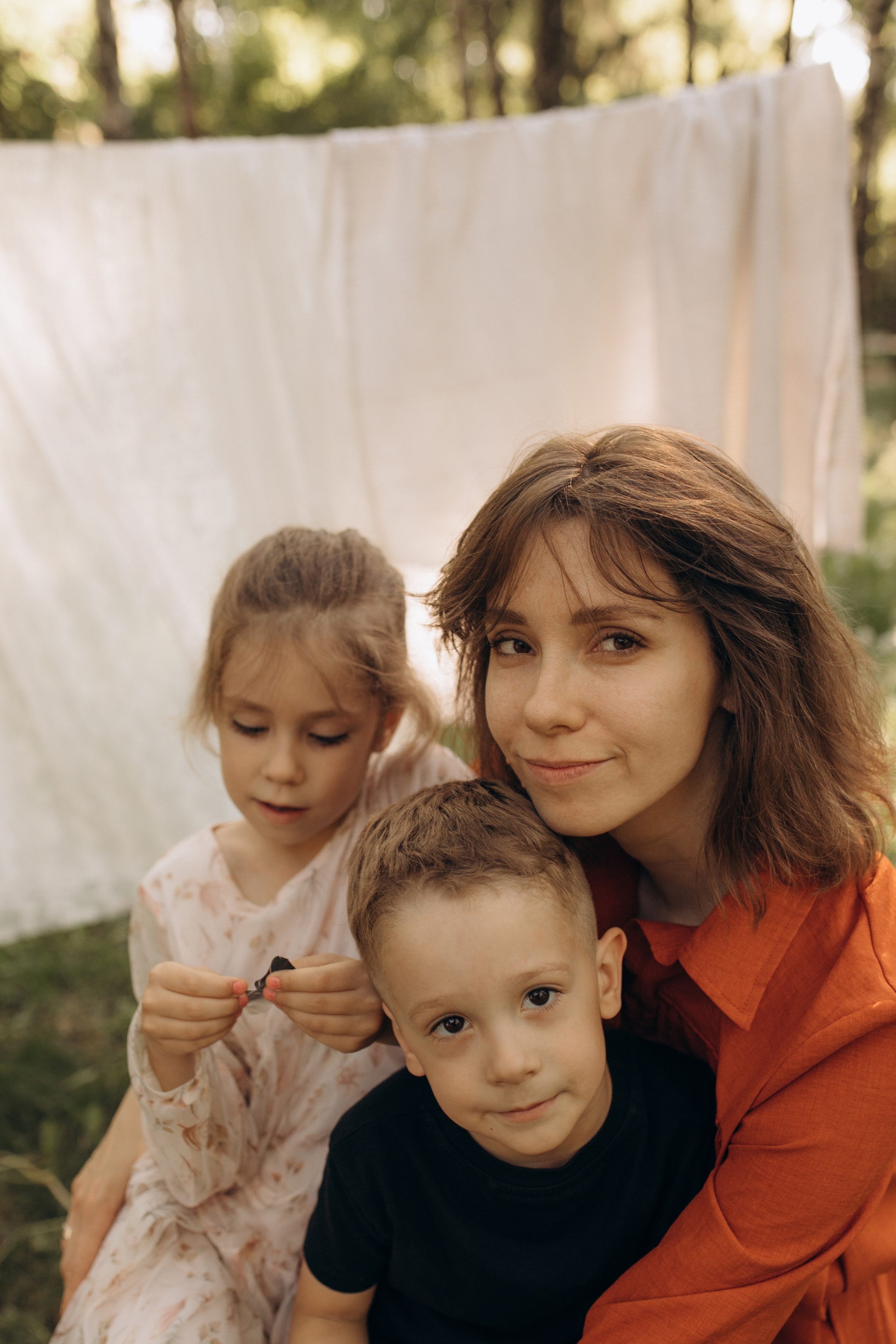 Ксюша, Даша, Миша. Фотограф Людмила Оюн