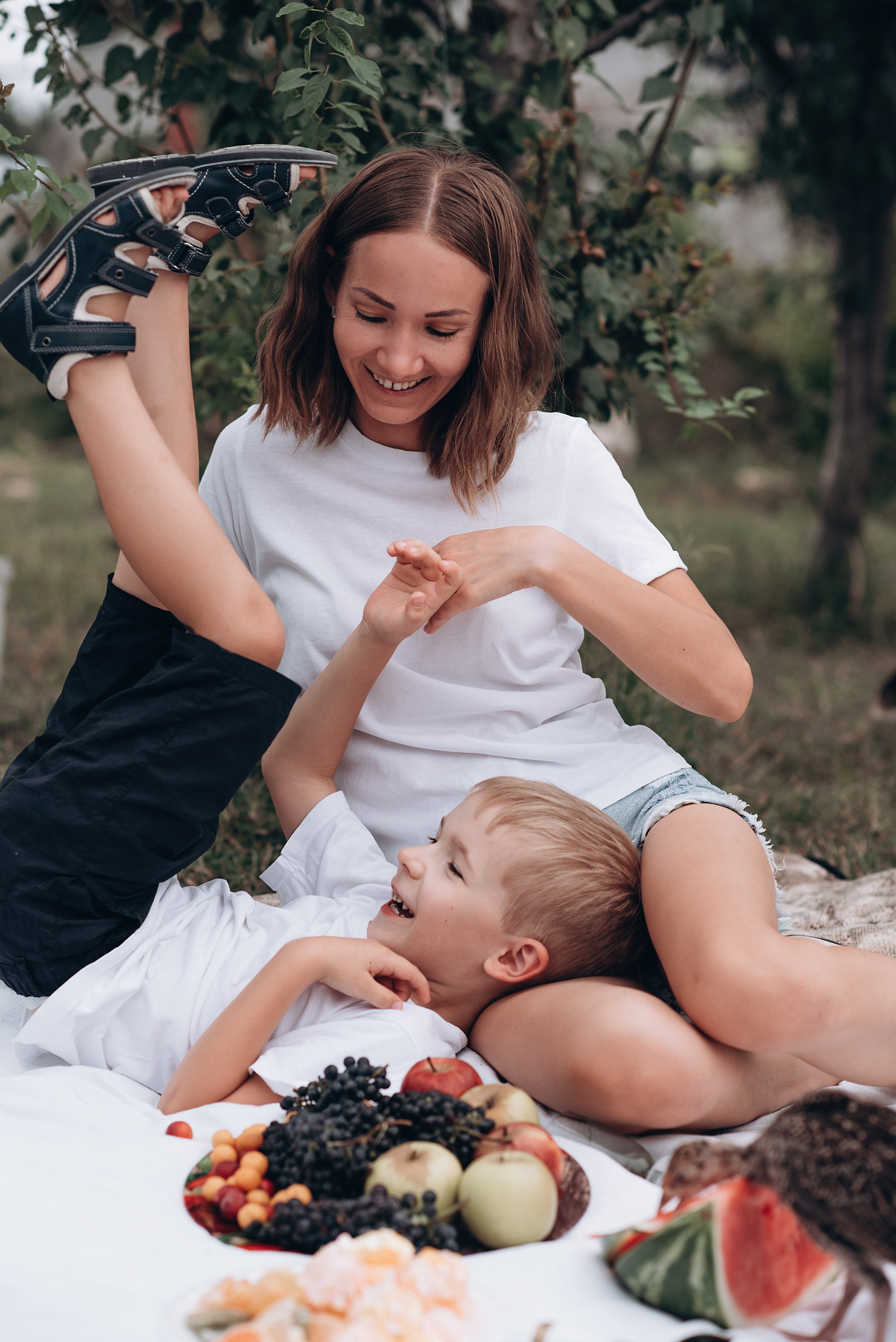 Пикник на заднем дворе. Свадебный и семейный фотограф Екатерина Коробова г. Моздок