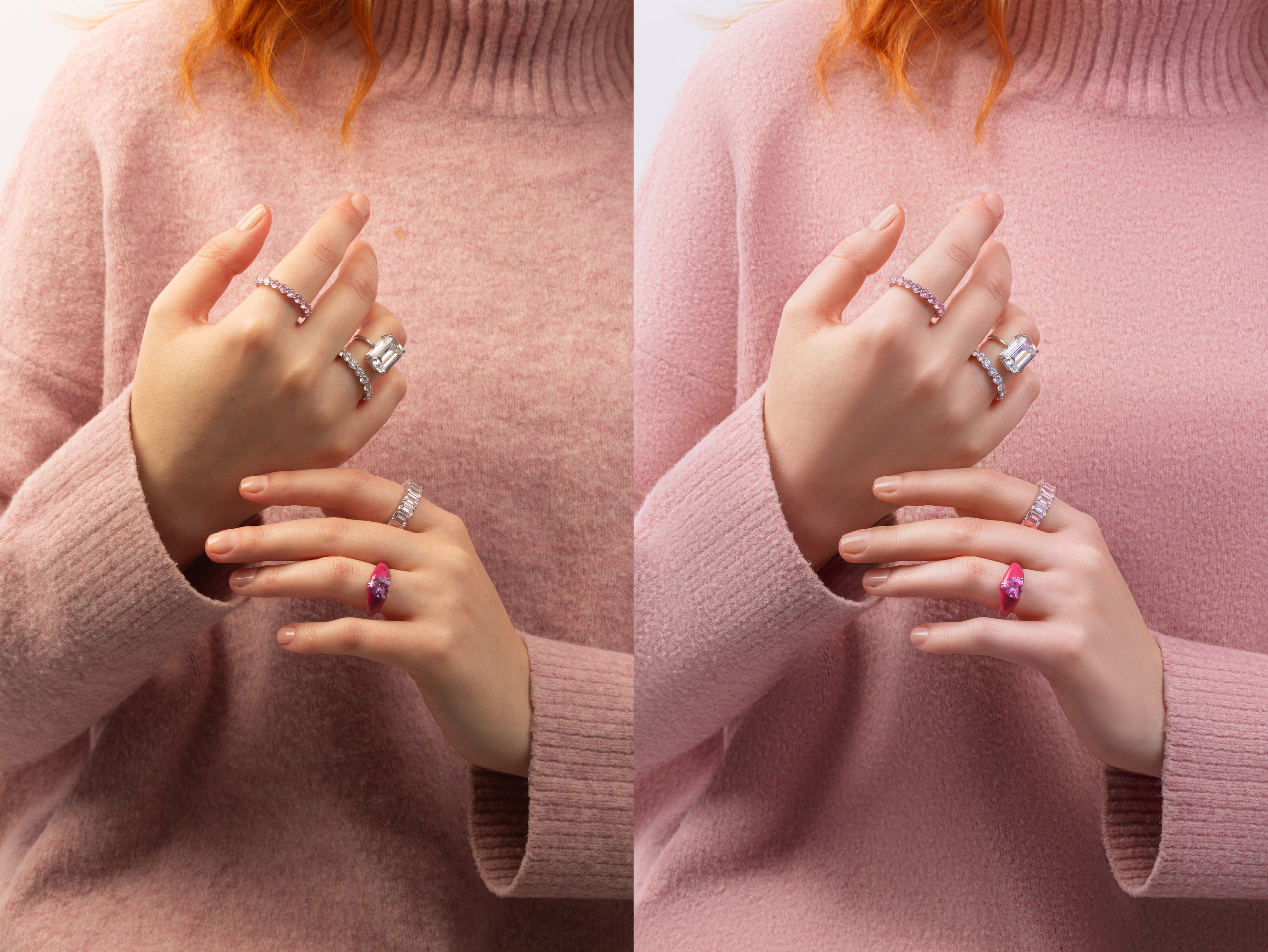 Ювелирная ретушь колец из натуральных камней и бижутерии | Студия SVITHART